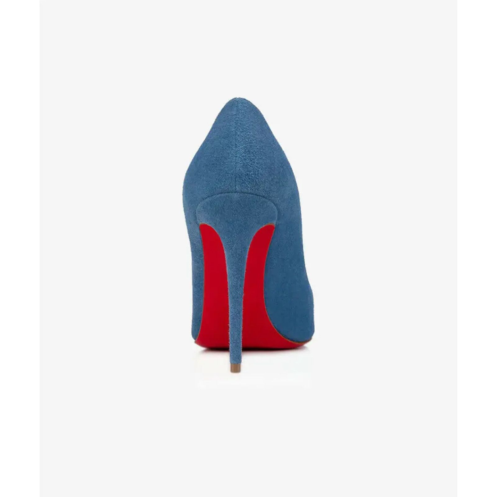 Christian Louboutin Kate 100 LAC Blue Suede Pointed Toe Classic Heel Pump 40.5 Size US 10.5 / IT 40.5 - 10 Thumbnail
