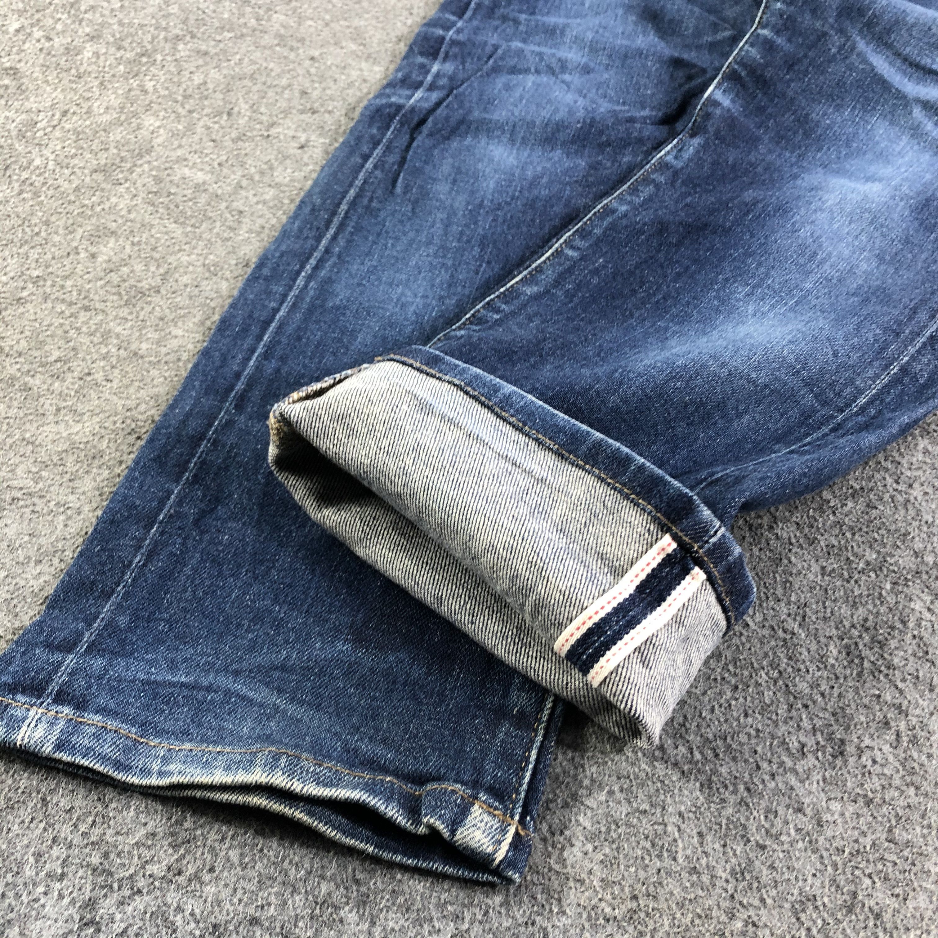 Japanese Brand Uniqlo Redline Jeans Blue Wash Denim -J2843 Size US 34 / EU 50 - 6 Thumbnail