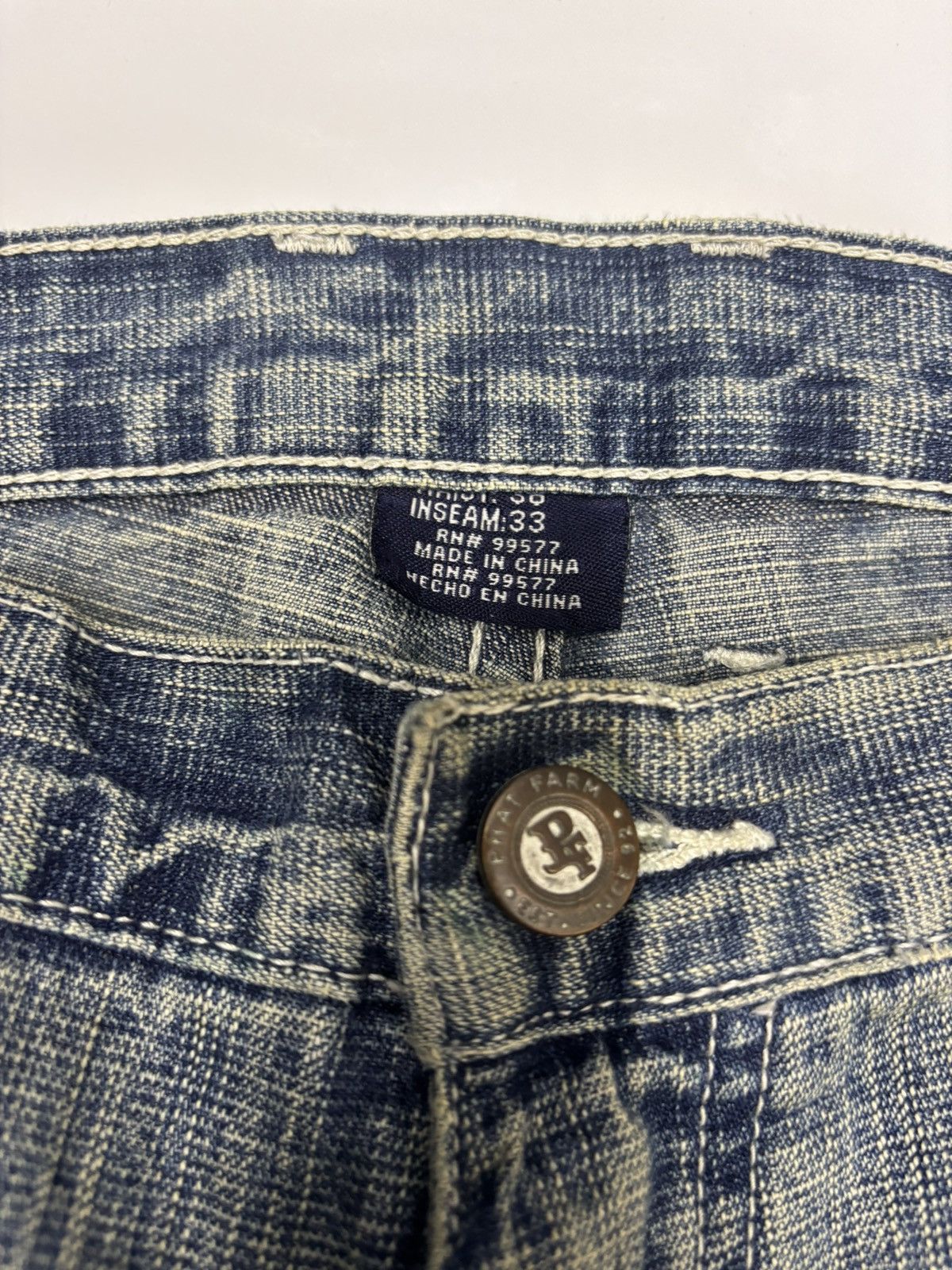 Kapital Baggy Jeans Phat Farm Embroidery Rare Design Jeans Size US 38 / EU 54 - 11 Thumbnail