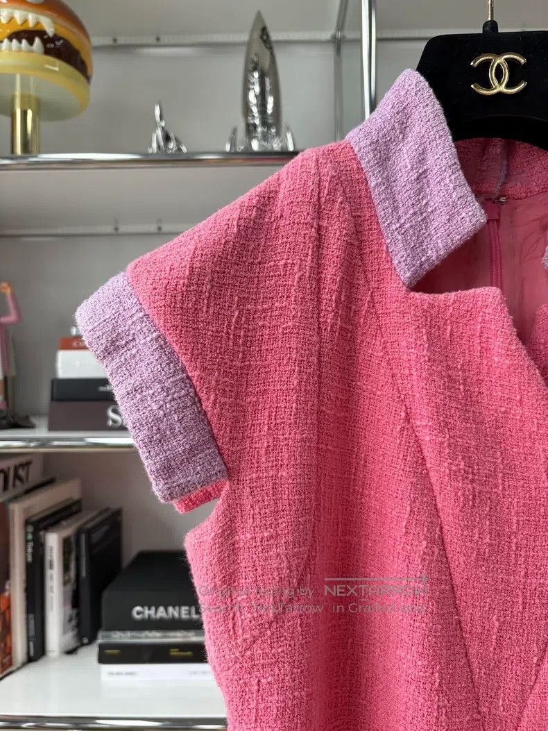 Chanel Chanel Seoul series pink purple short-sleeved dress Size XS / US 0-2 / IT 36-38 - 2 Thumbnail
