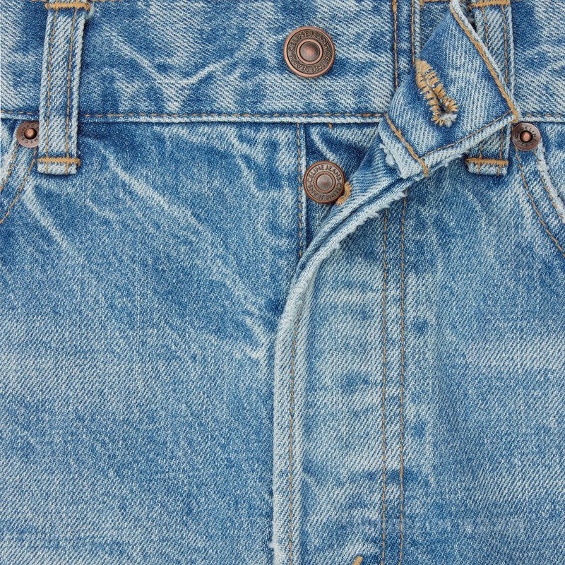 Celine o1w1db11124 Polly Denim Jeans in Blue Size 29" - 4 Thumbnail