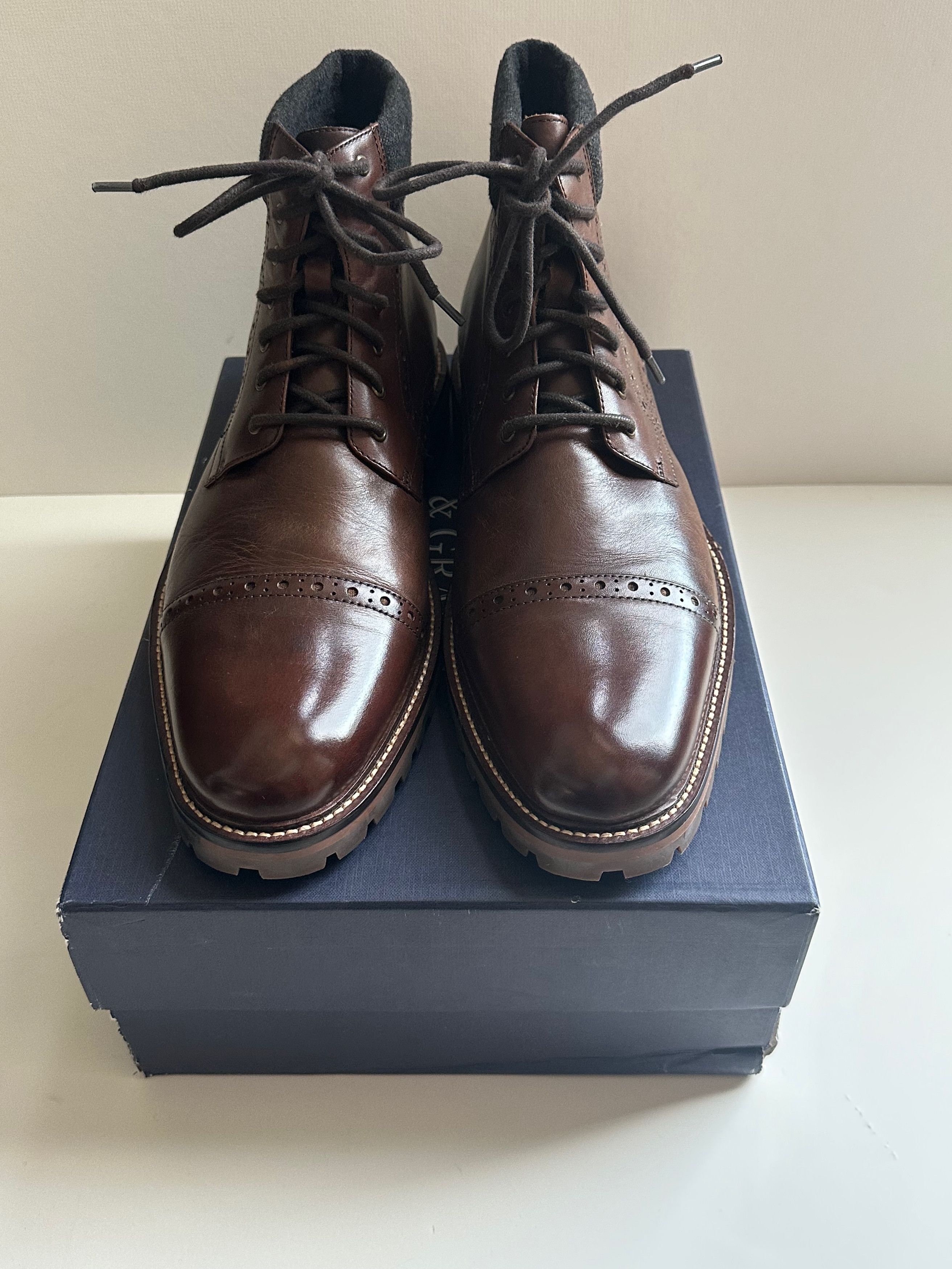 Warfield & Grand Warfield & Grand Potrero Cap-toe Boots - Chestnut - Size 14 Size US 14 / EU 47 - 3 Thumbnail
