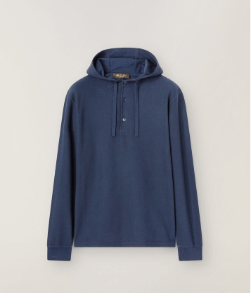 image of Loro Piana O1Srvl11E0424 Hoodie In Airforce, Men's (Size Medium)