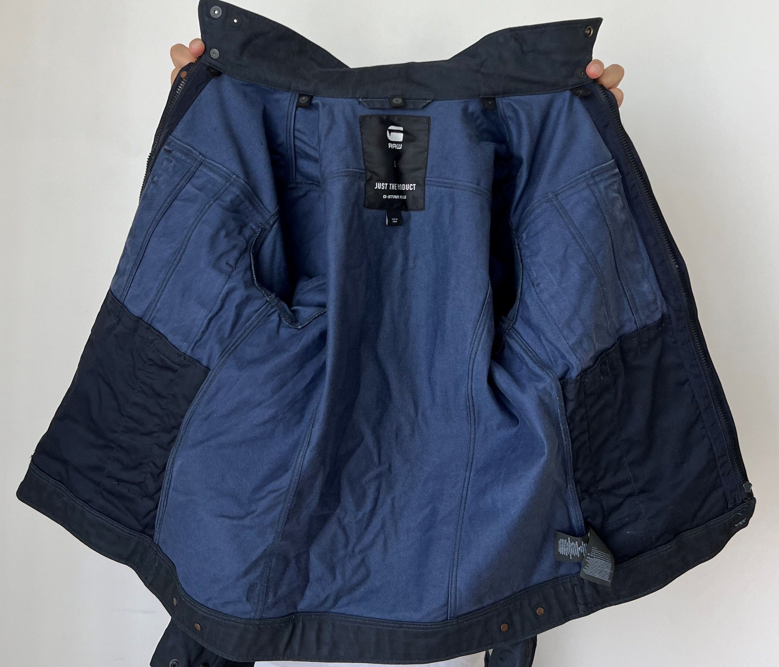 G-Star G-STAR RAW VODAN SHERPA 3D SLIM DENIM ZIP CARGO JACKET Size US S / EU 44-46 / 1 - 5 Thumbnail