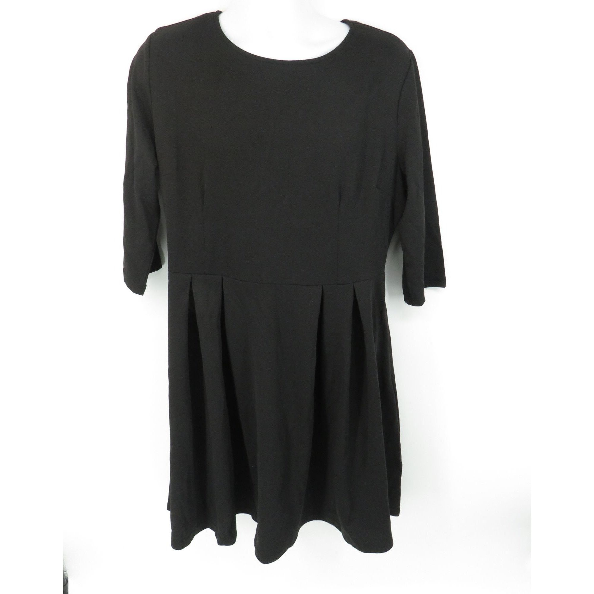 Other Oxiluly Fashion Womens Black Pleated Dress XXL NWT Size XXL / US 16-18 / IT 52-54 - 1 Thumbnail