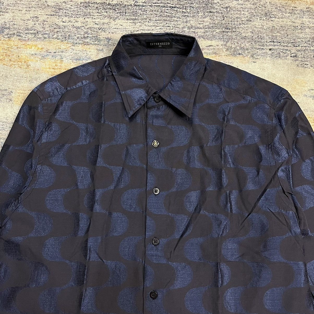 Issey Miyake Vintage 90s Intermezzo button up jacquard shirt Size US M / EU 48-50 / 2 - 2 Thumbnail