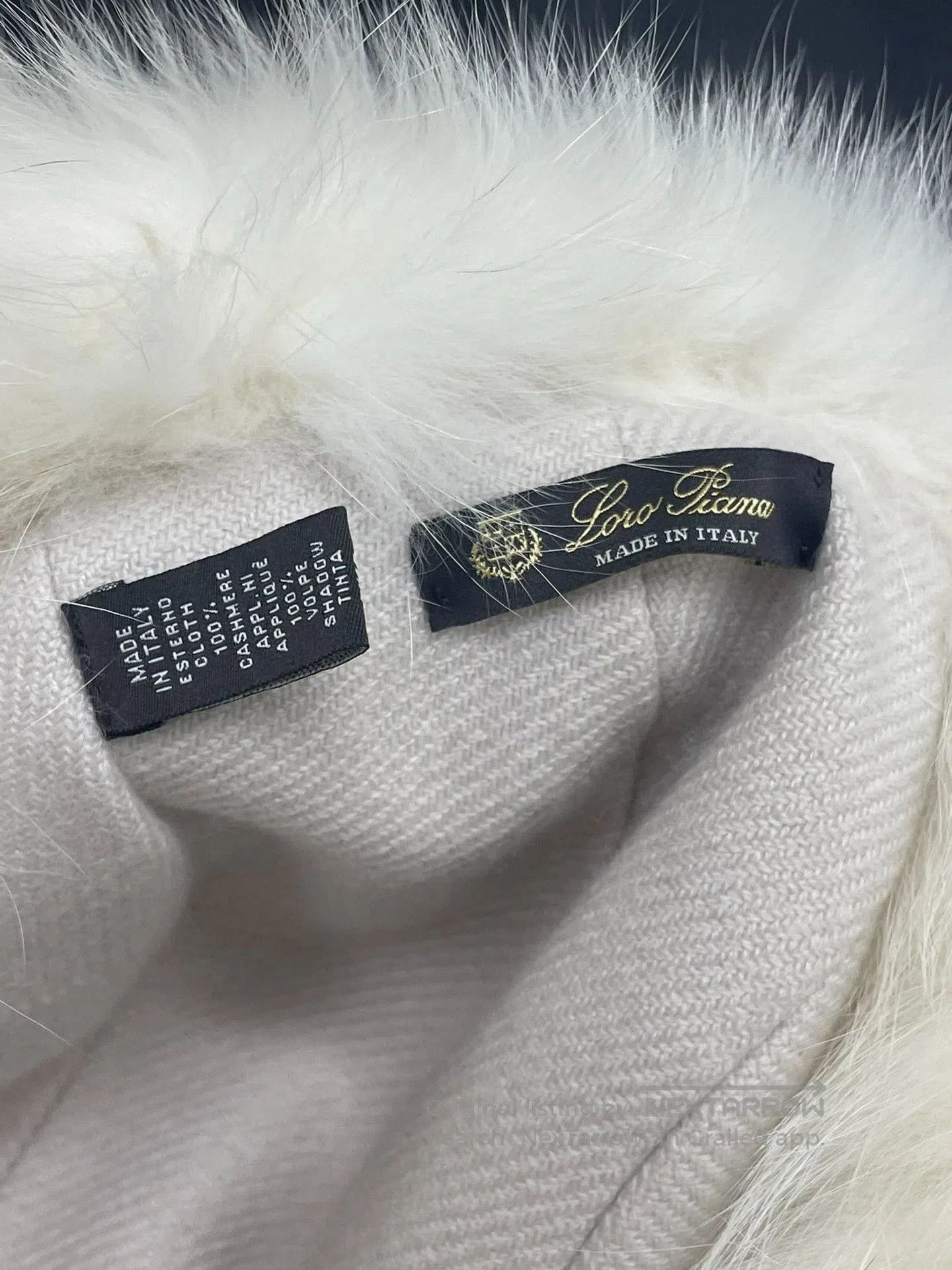 Loro Piana Loro Piana White Cashmere Fox Fur Hat. Size ONE SIZE - 5 Thumbnail