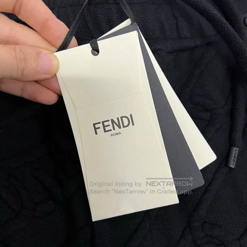 Fendi Fendi Black Lock Embossed Sweatpants Size US 30 / EU 46 - 6 Thumbnail