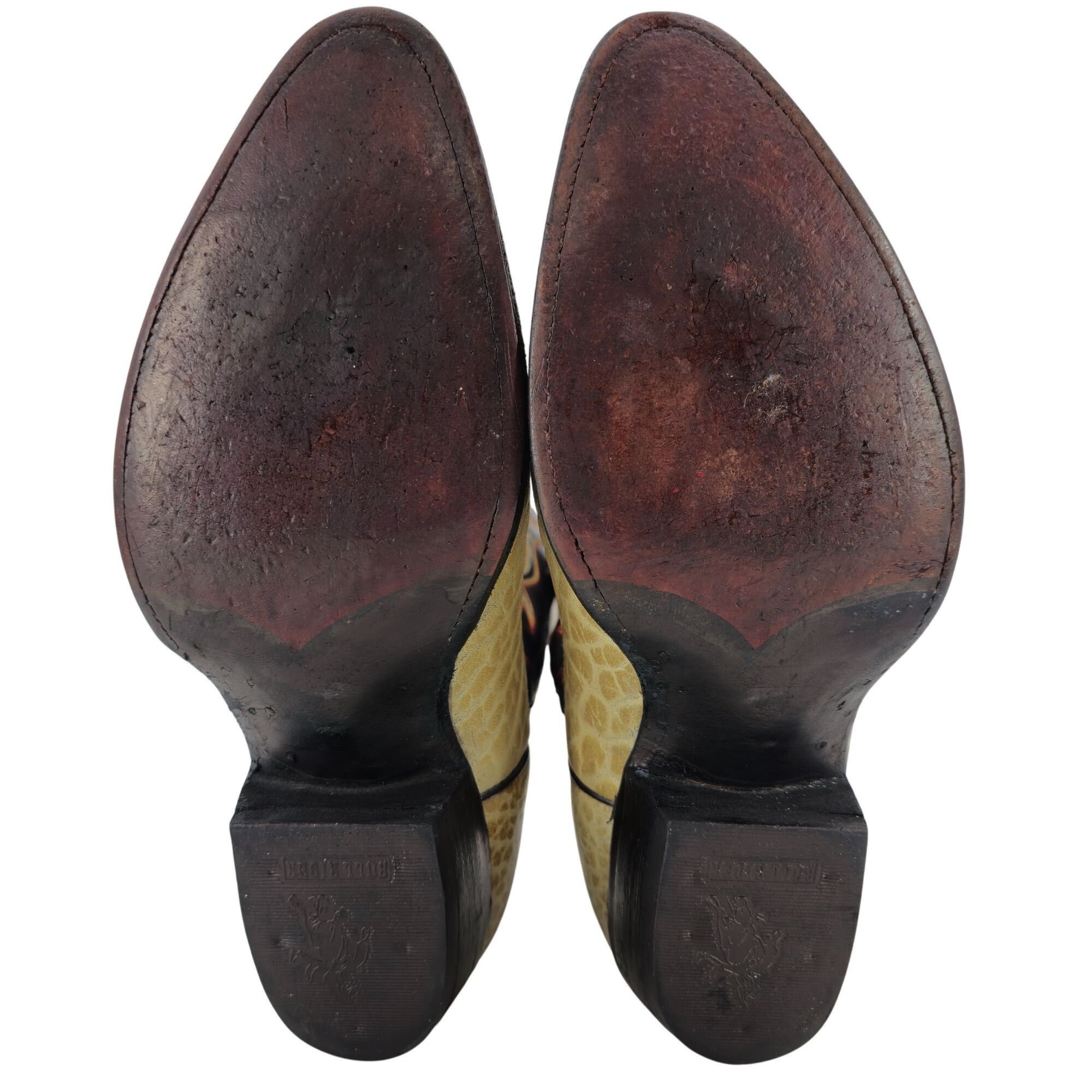 Other Bull Rider Men 9.5 Unique Color Golden Yellow Brown Leather Size US 9.5 / EU 42-43 - 3 Thumbnail