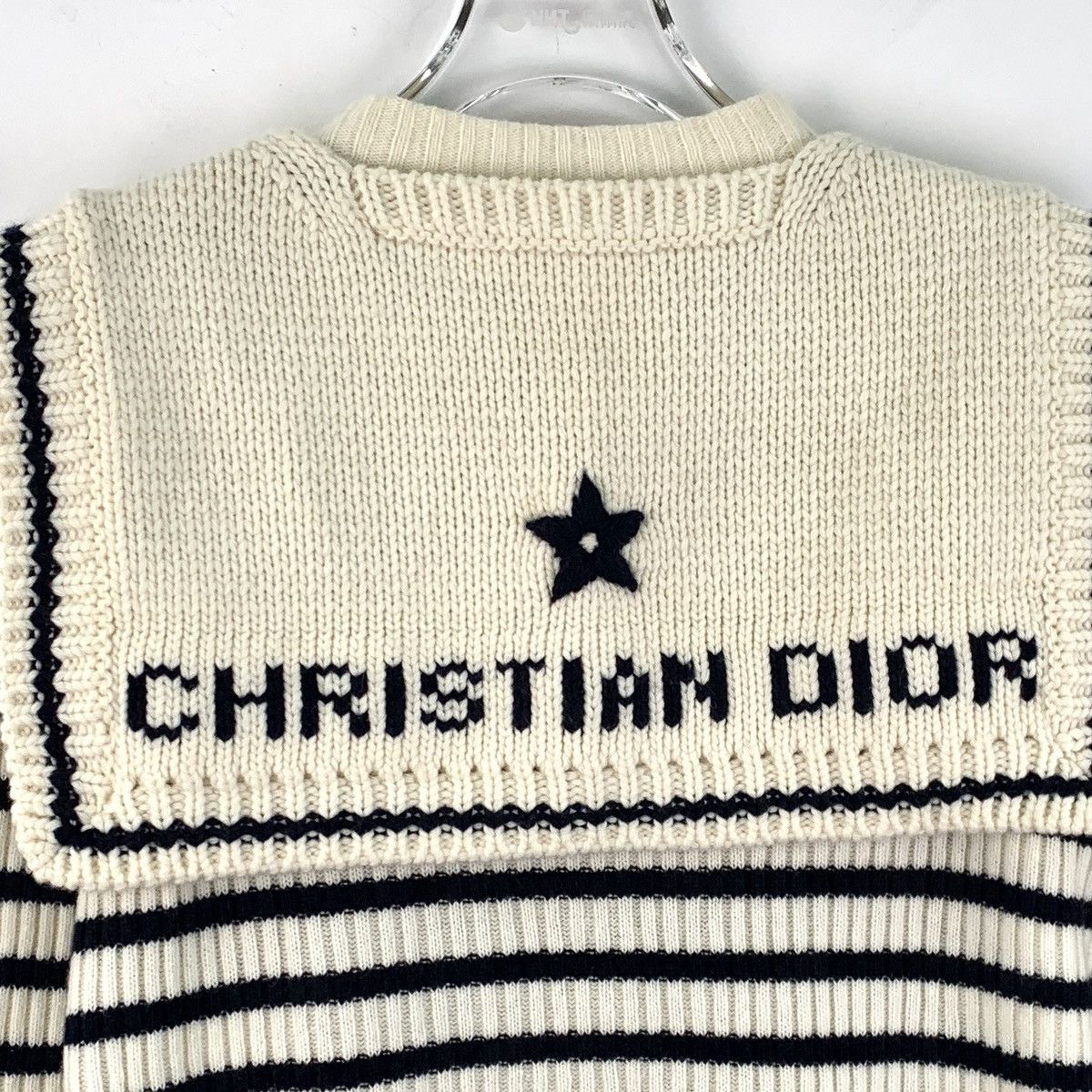 Dior Dior Wool Navy Neck Shawl Removable Sweatshirt Size S / US 4 / IT 40 - 4 Thumbnail