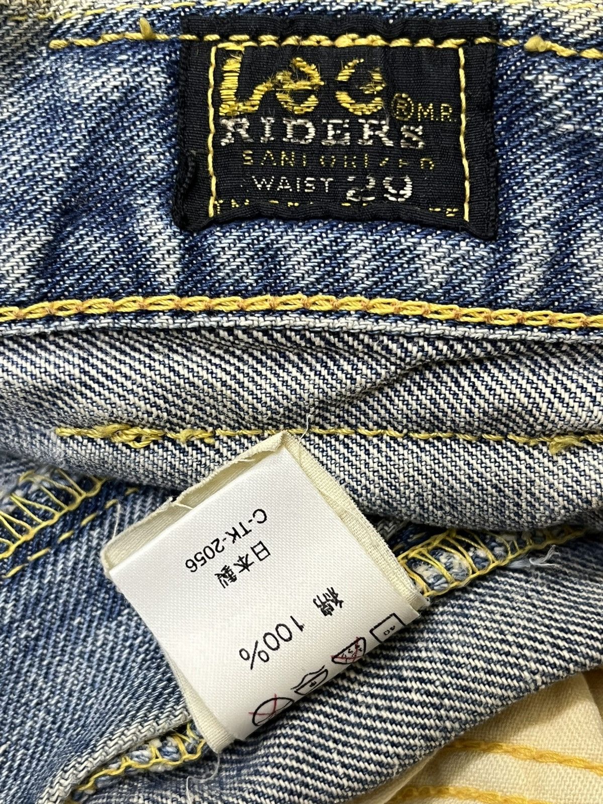 Japanese Brand Vintage LEE RIDERS repro 50s dirty half selvedge jeans Size US 29 - 23 Thumbnail