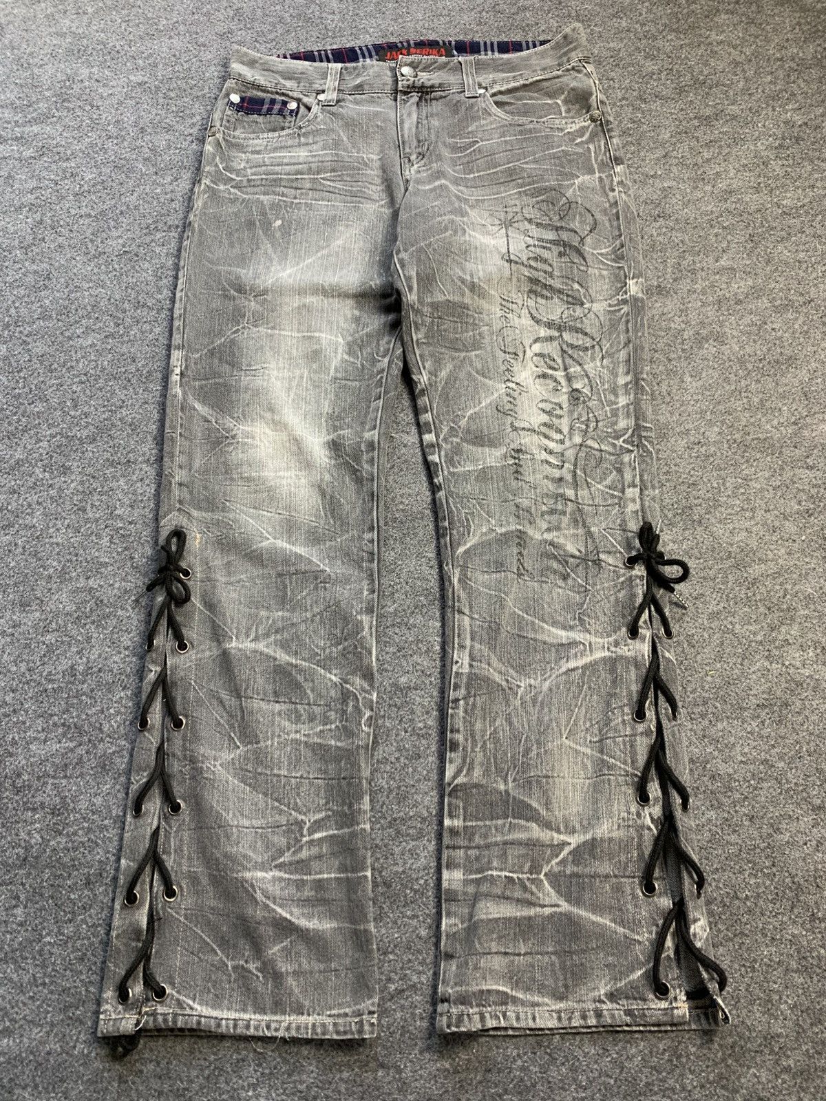 If Six Was Nine Lace up jackserika pant vkei style japanese brand Size US 34 / EU 50 - 12 Thumbnail