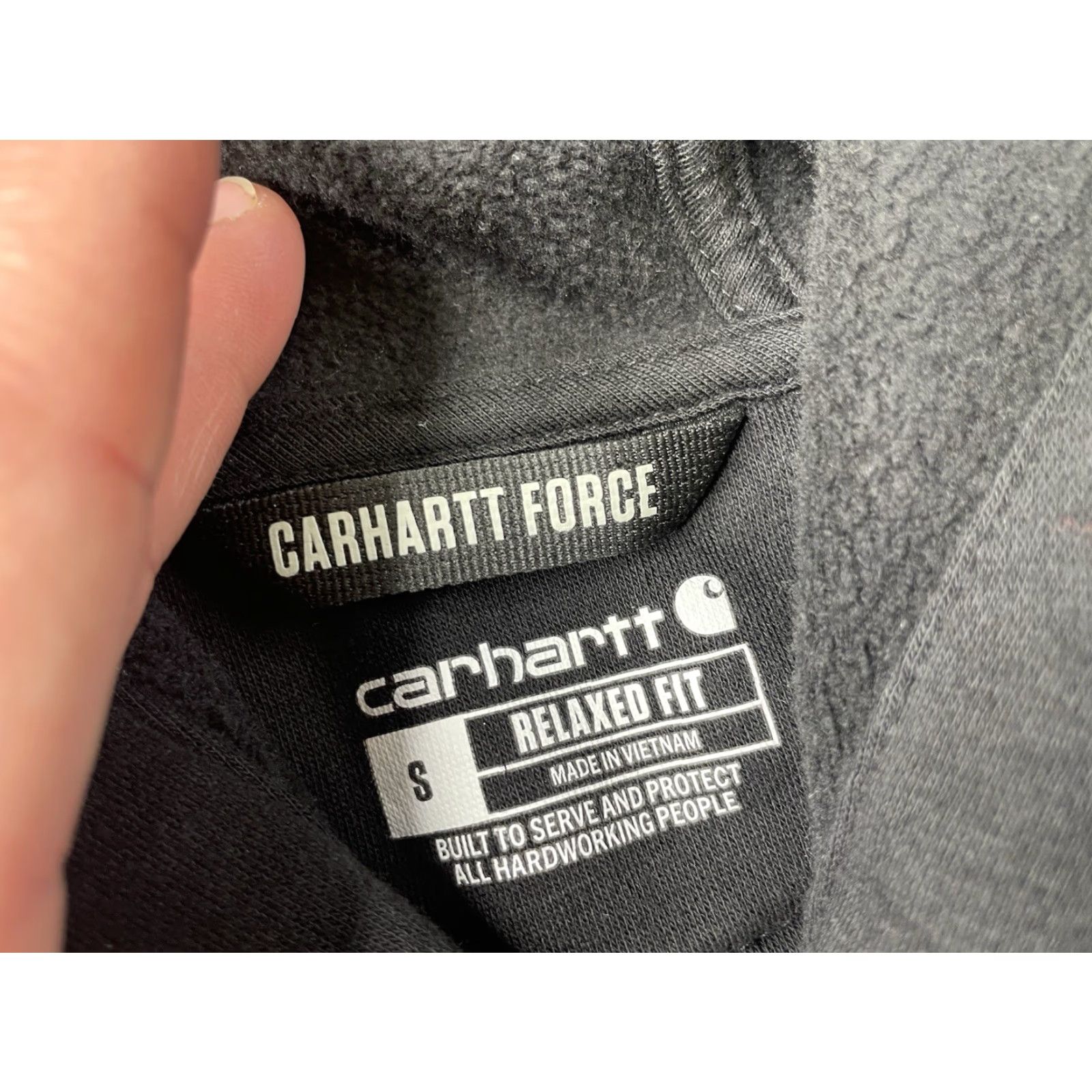 Carhartt Carhartt Hoodie Sweatshirt Force Relaxed Fit Lightweight Black Mens S Size US S / EU 44-46 / 1 - 3 Thumbnail