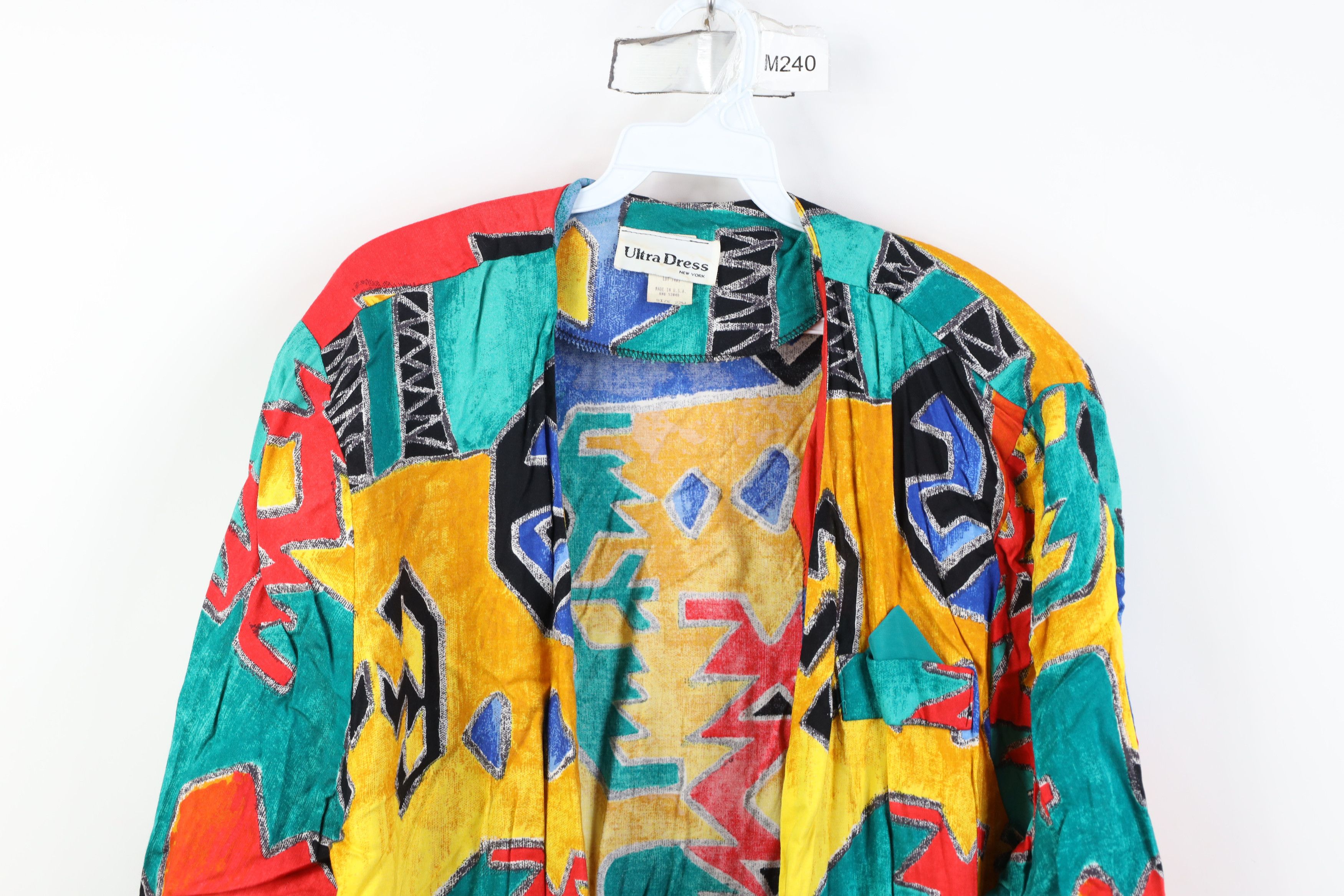 Vintage Vintage 90s Streetwear Southwestern Open Front Jacket Size 3XL / US 20-22 - 2 Thumbnail