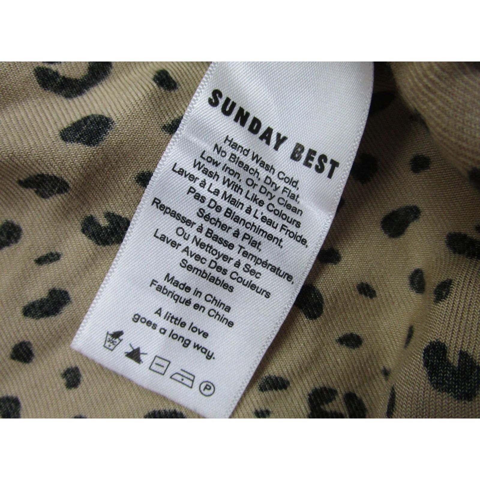Vintage Sunday Best Kimono Cardigan Womens XXS XS Tan Leopard Print Open Front Wrap Size XXS / US 00 / IT 34 - 7 Thumbnail