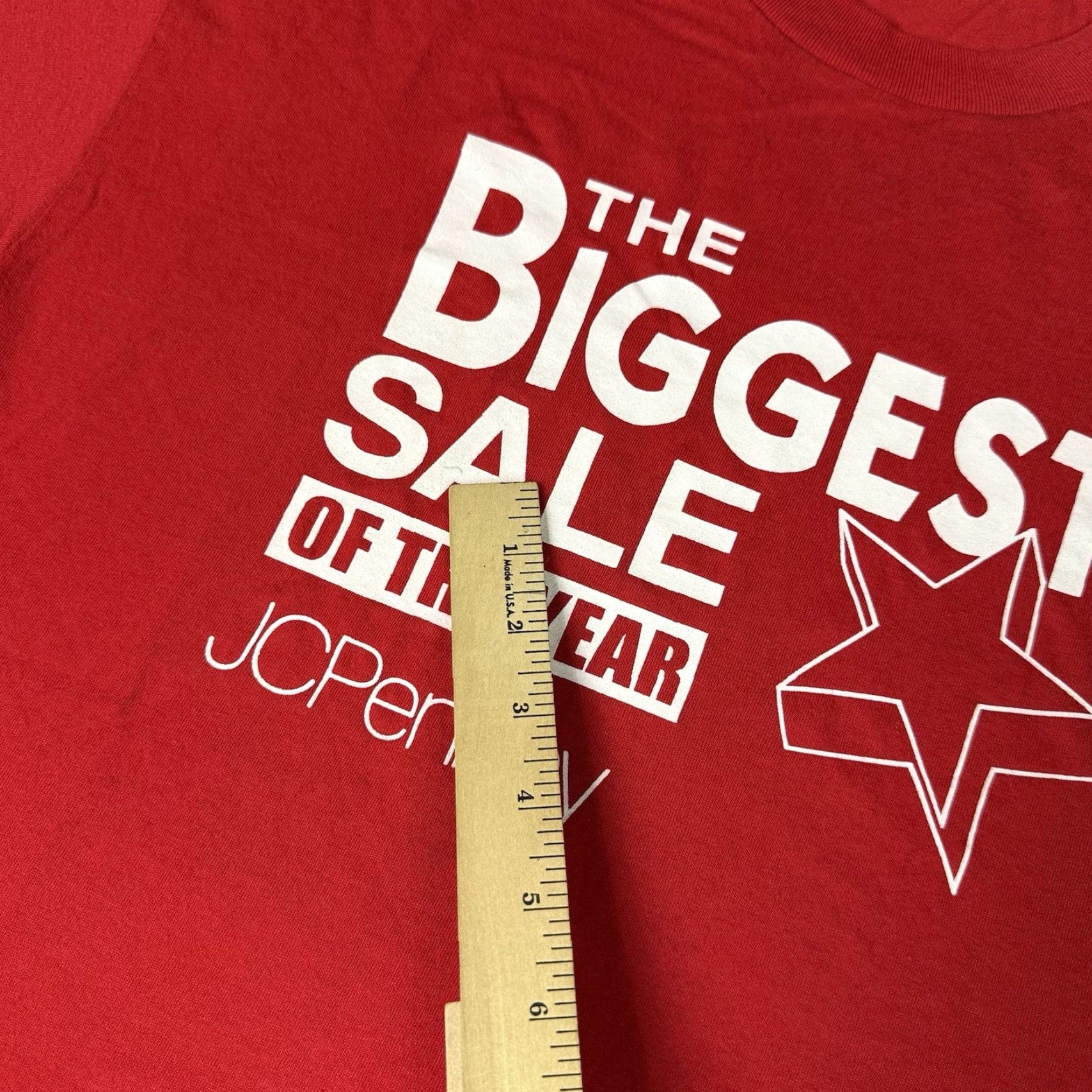 Hanes VINTAGE JC Penney Shirt Mens XL Red Graphic Tee 90s JC Penney Promo Size US XL / EU 56 / 4 - 6 Thumbnail