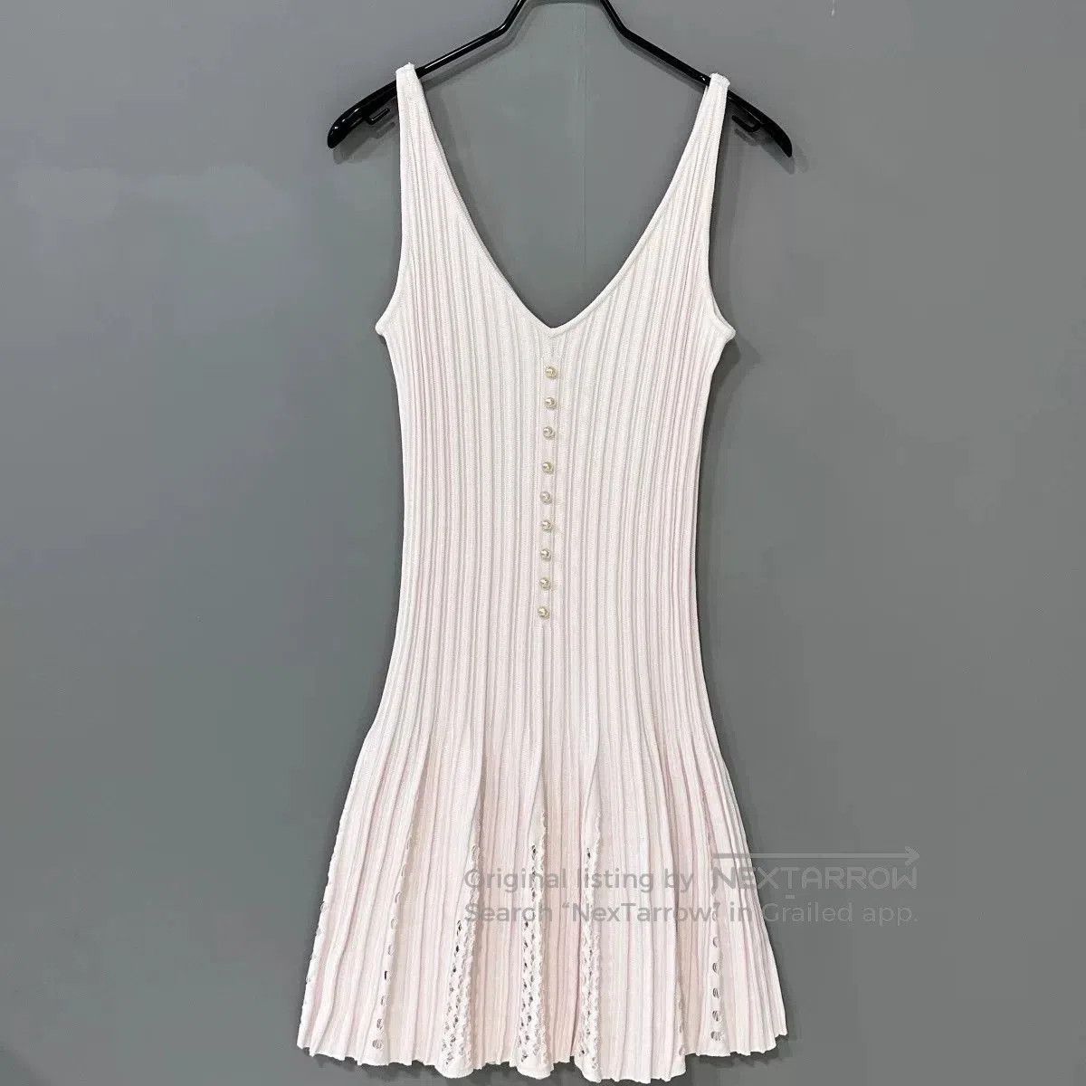 Chanel Chanel Pearl Pink Strap Dress. Size M / US 6-8 / IT 42-44 - 1 Thumbnail