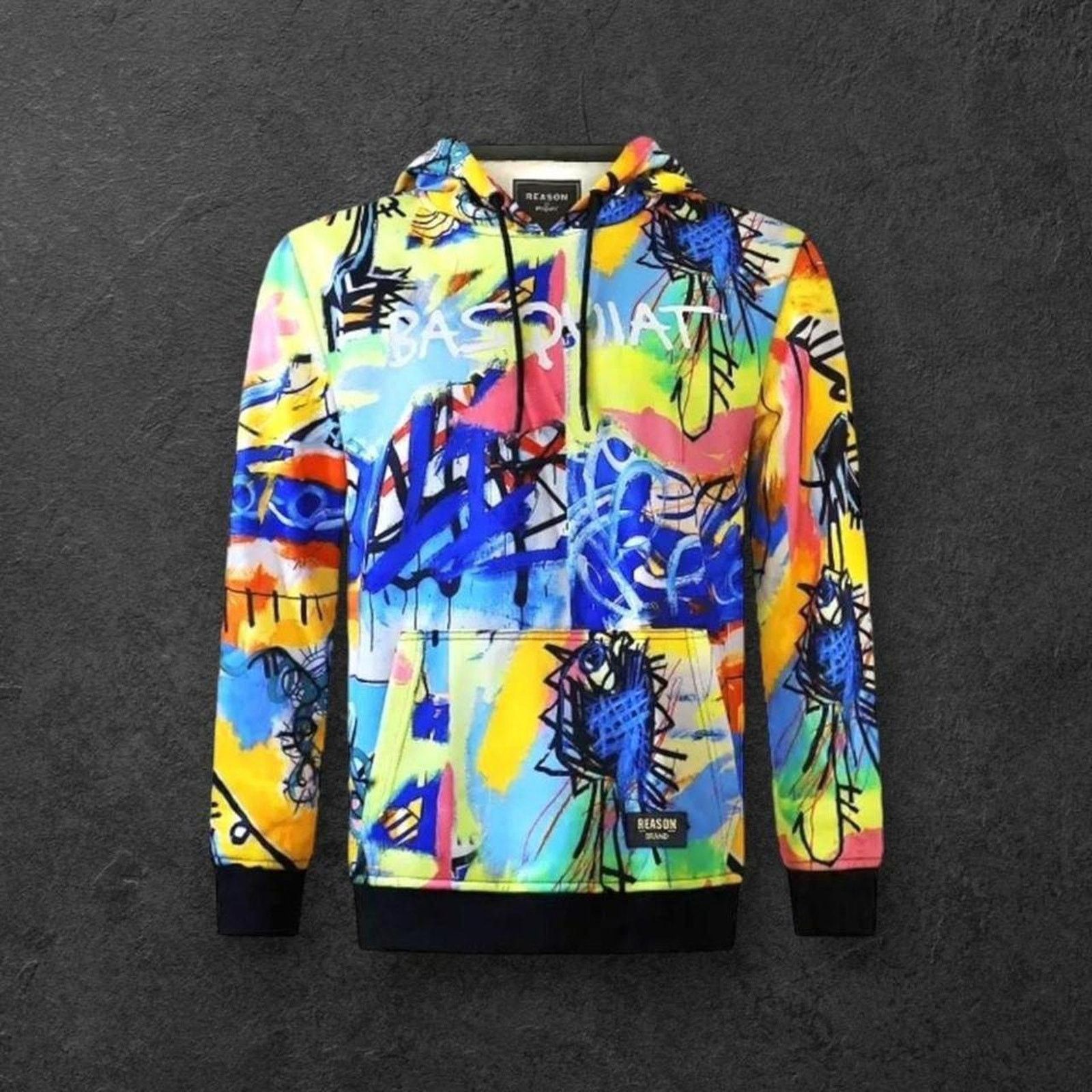 Reason Reason x Jean-Michel Basquiat Multicolor AOP Graphic Hoodie Size US S / EU 44-46 / 1 - 8 Thumbnail