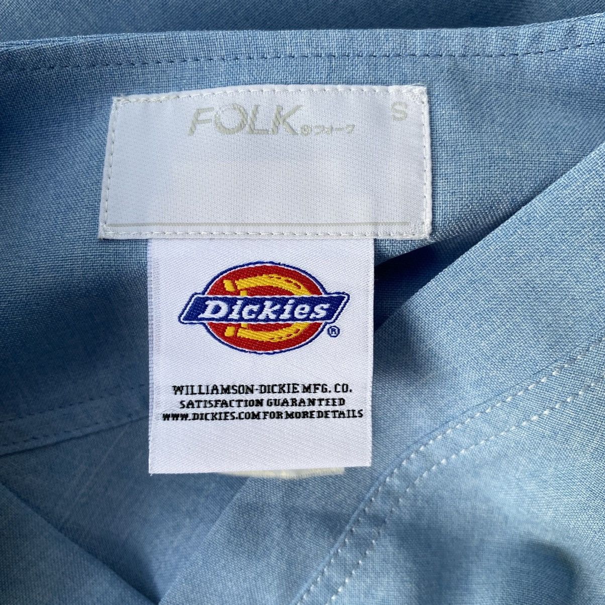 Dickies FOLK Dickles Light Blue V-Neck Scrub Top – Dickies Workwear Size S / US 4 / IT 40 - 11 Thumbnail