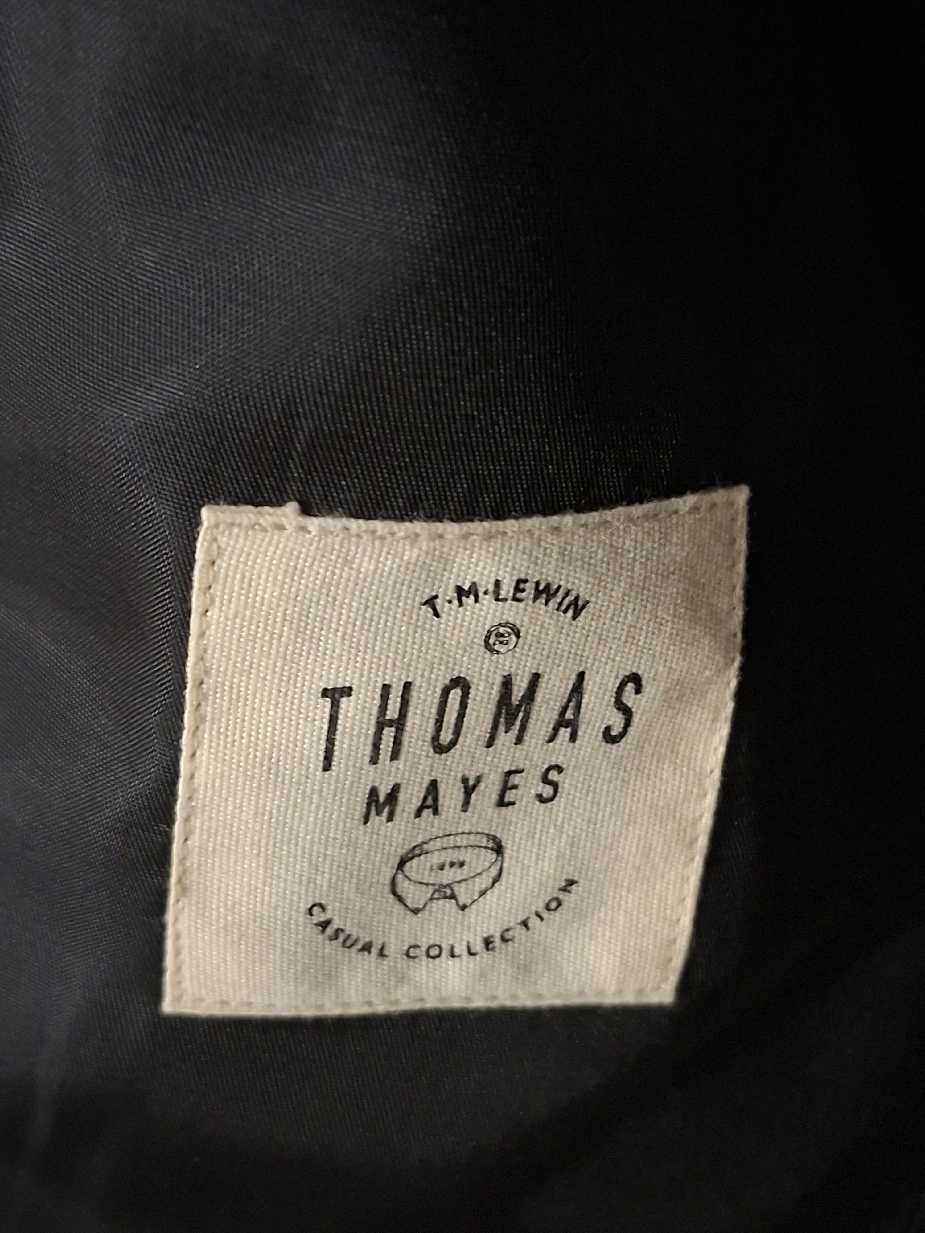 T.M. Lewin T.M.Lewin Argyle Grey-Herringbone Jacket Size 40S - 5 Thumbnail