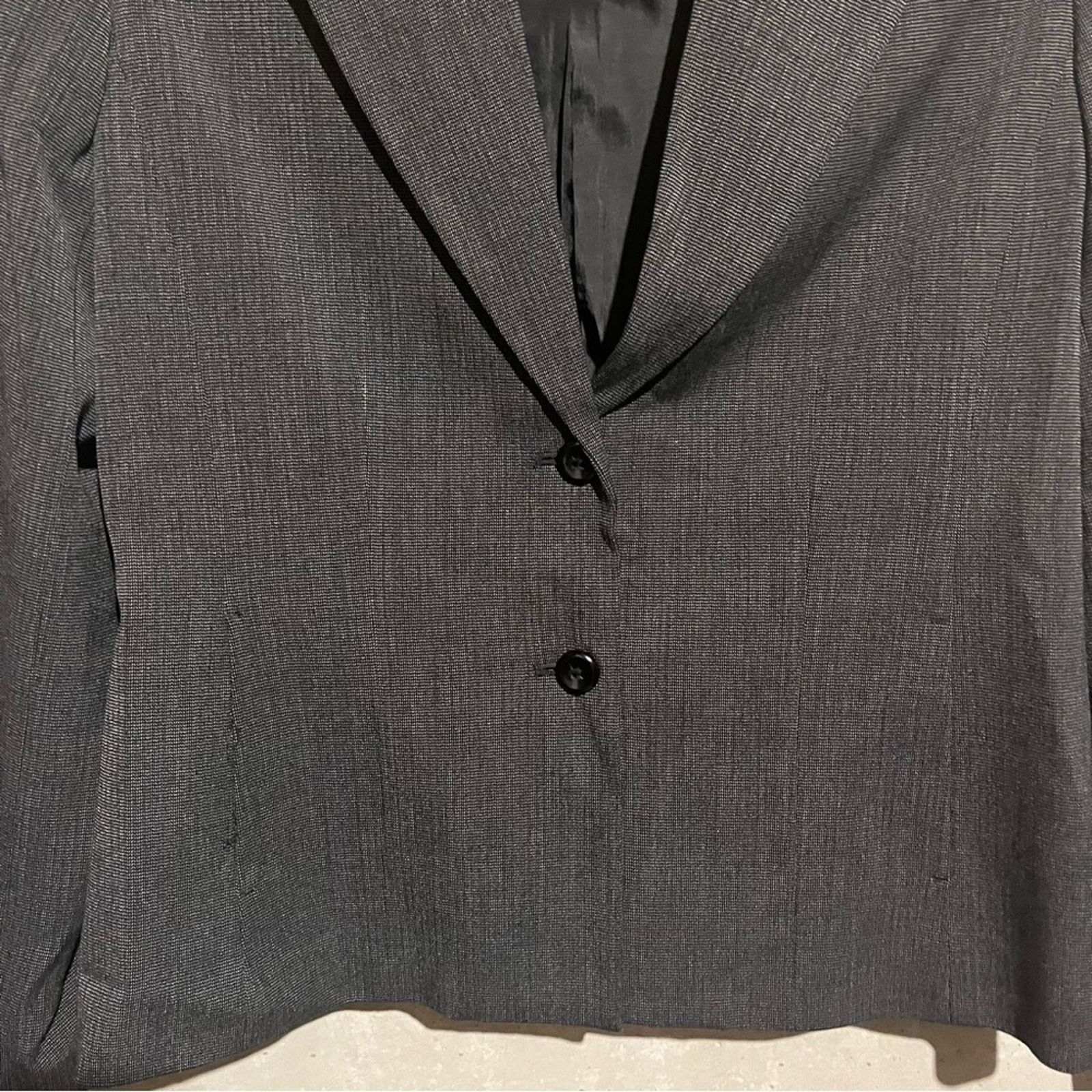 Apt. 9 Apt. 9 Size 8 Stretch Gray 2 Button Long Sleeve Blazer Size M / US 6-8 / IT 42-44 - 10 Thumbnail