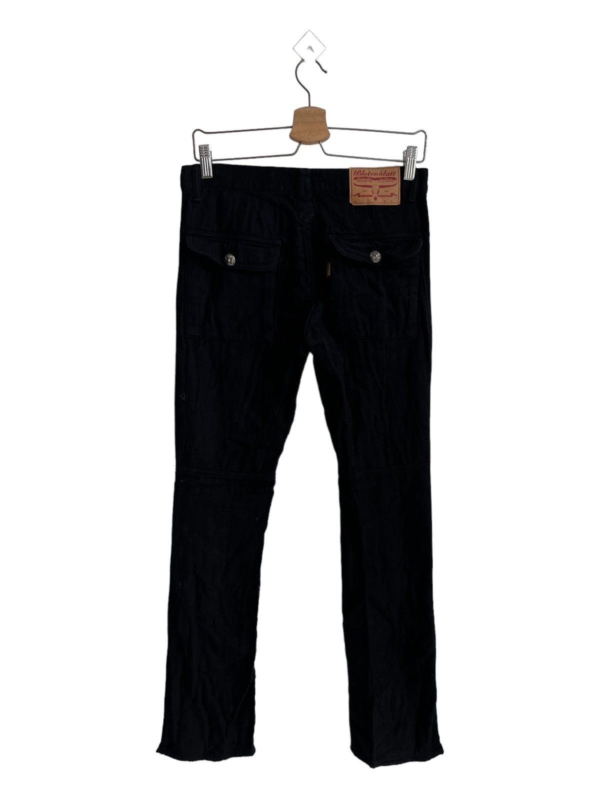 BUFFALO BOBS Bluttenblatt 🇯🇵 Flare Zip Hem CH Silver Button Goth Pants Size US 30 / EU 46 - 9 Thumbnail
