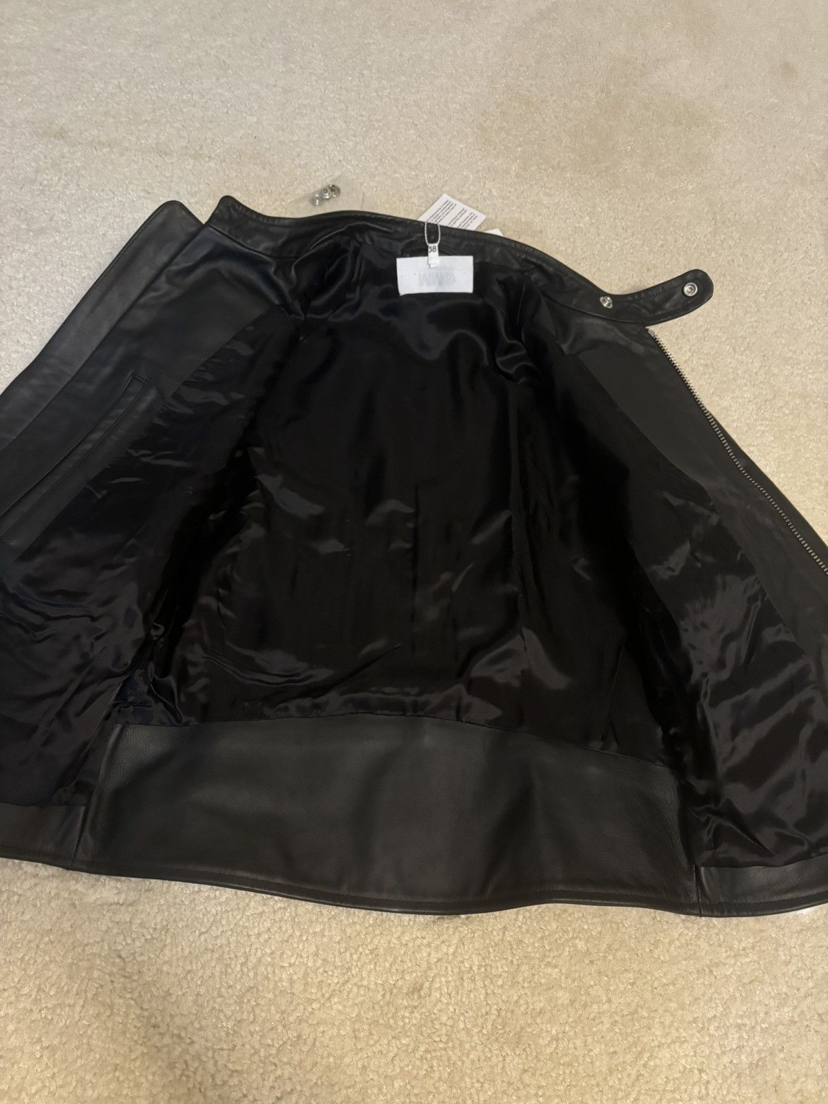 Maison Margiela Maison Margiela MM6 5 Zip Leather Jacket Black Size US XXS / EU 40 - 6 Thumbnail