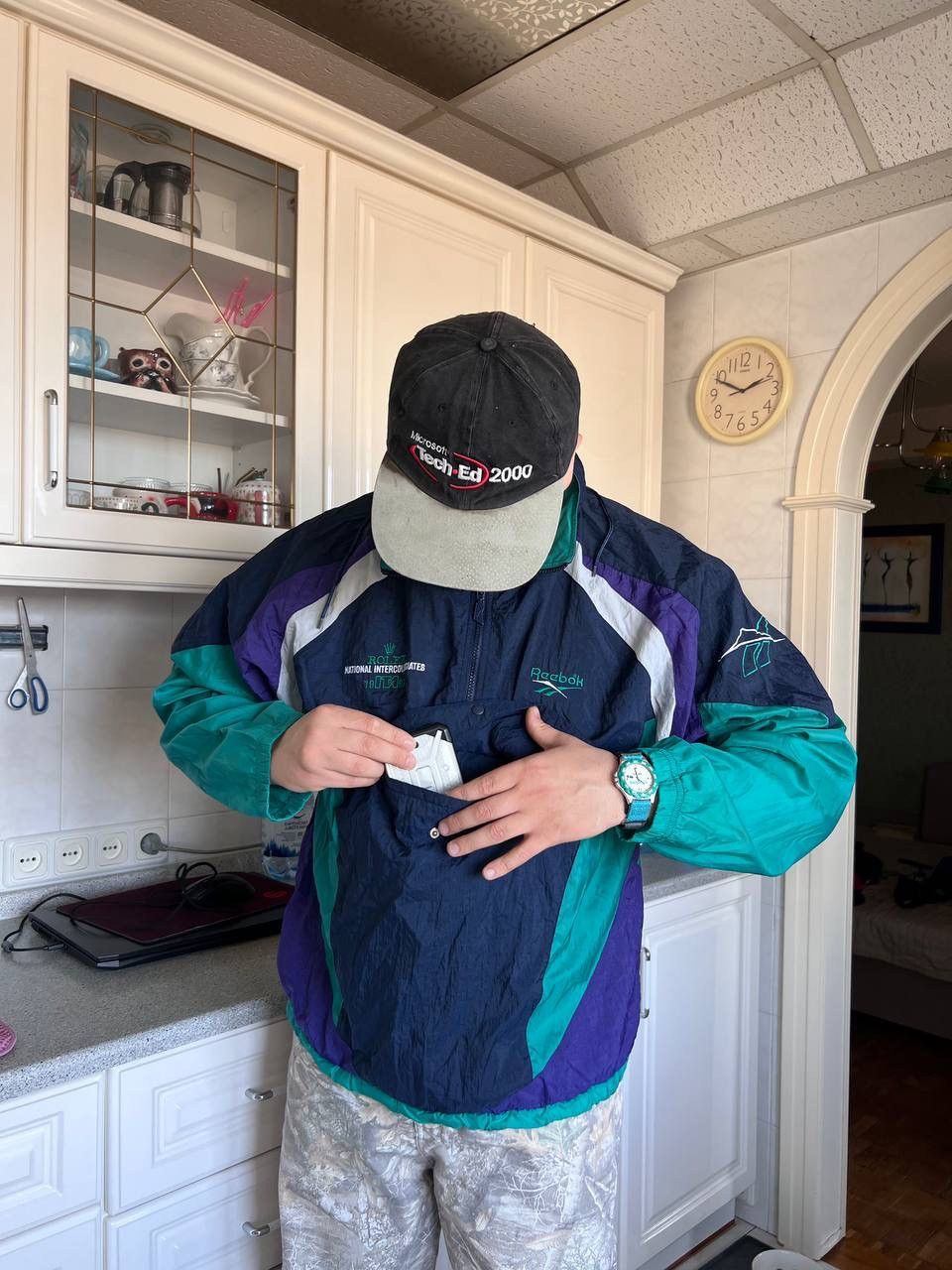 Reebok 90’s Rolex Reebok Vintage Jacket Anorak windbreaker ITA Size US L / EU 52-54 / 3 - 14 Thumbnail