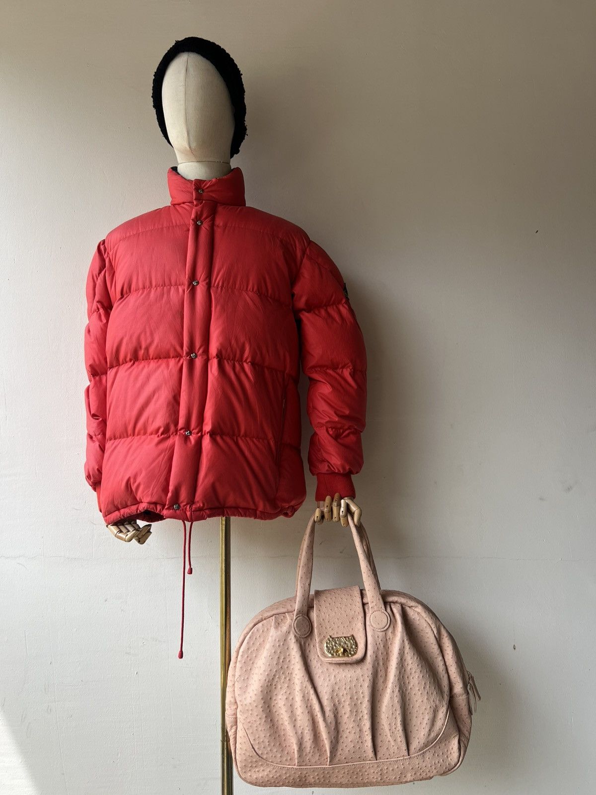 Leather Tsumori Chisato Japan Peach Ostrich Leather Weekend Bag Size ONE SIZE - 5 Thumbnail