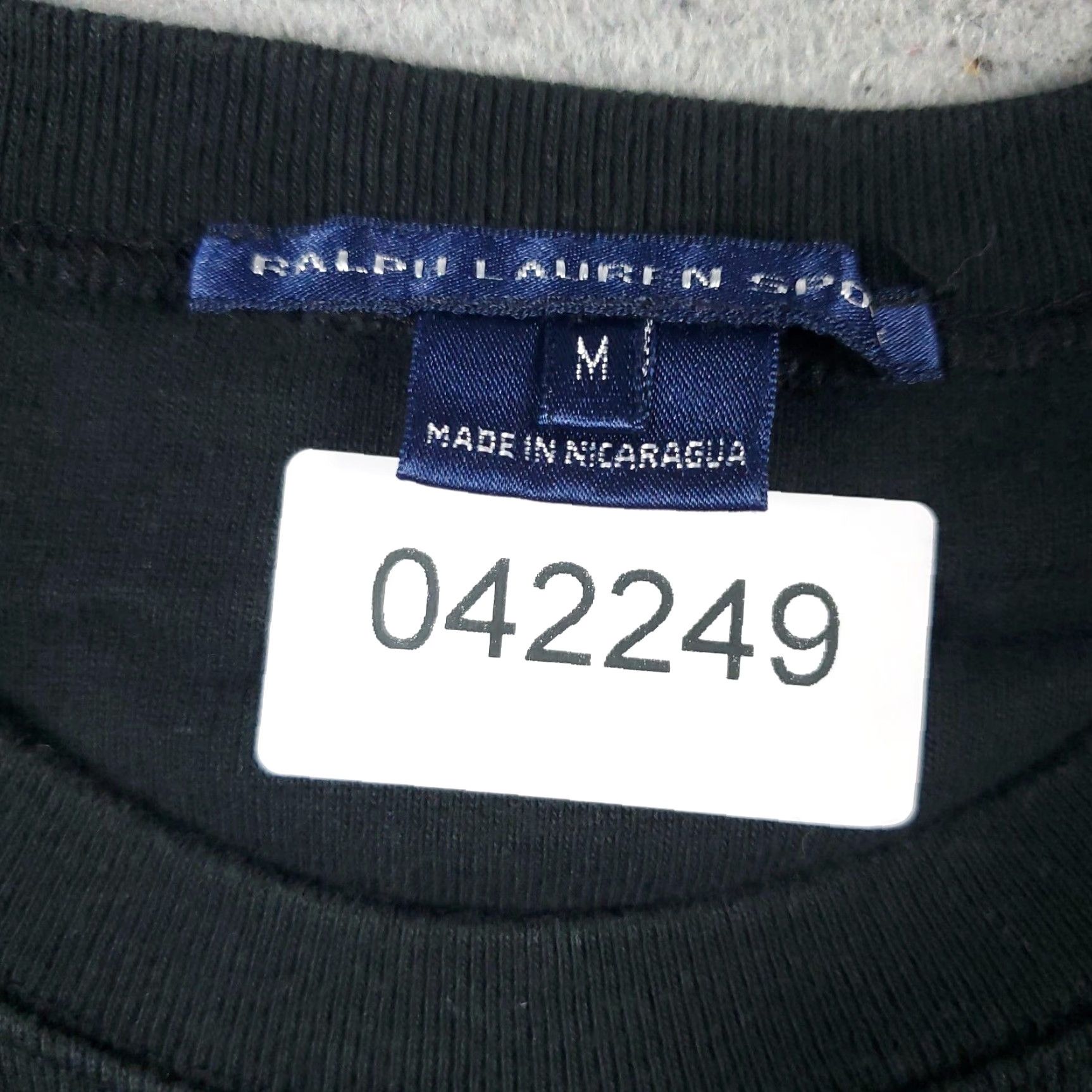 Ralph Lauren Vintage Ralph Lauren Women's T-Shirt Medium Black Logo Casual Short Sleeve Size M / US 6-8 / IT 42-44 - 7 Thumbnail