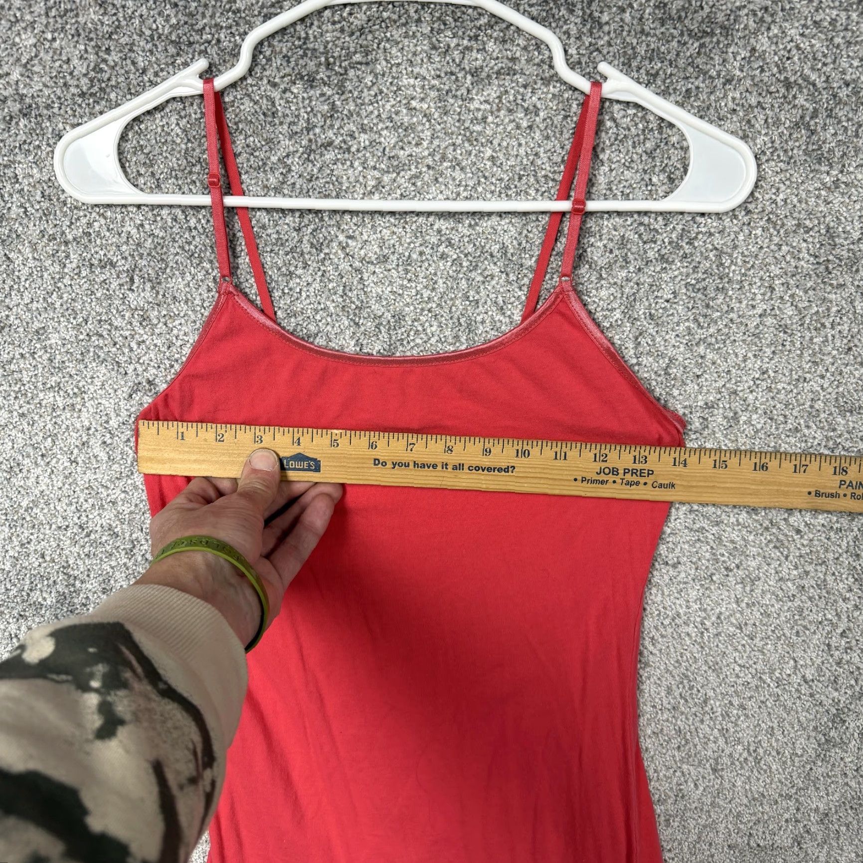 Vintage VINTAGE Deb Tank Top Womens XL Red Cotton Blend Y2K Coquette Soft Girl Layering Size XL / US 12-14 / IT 48-50 - 3 Thumbnail