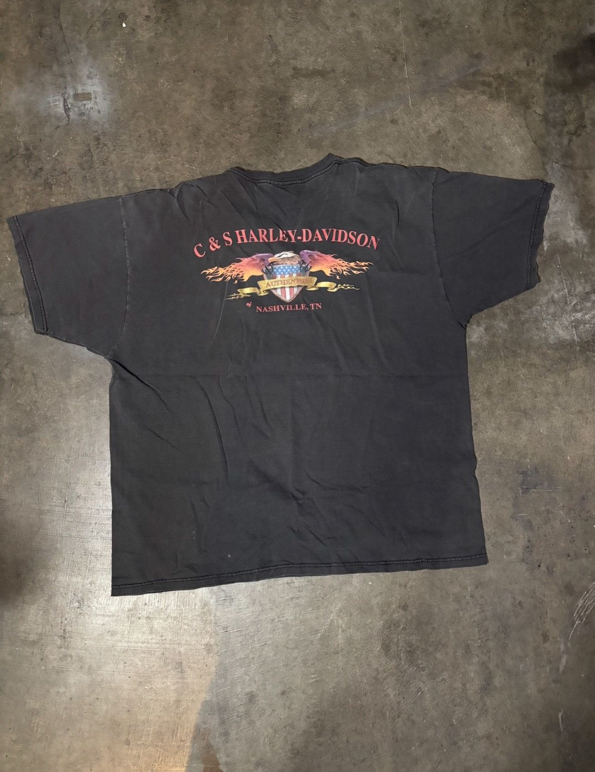 Harley Davidson Vintage Rare Harley Davidson Tshirt Size US XXL / EU 58 / 5 - 2 Thumbnail
