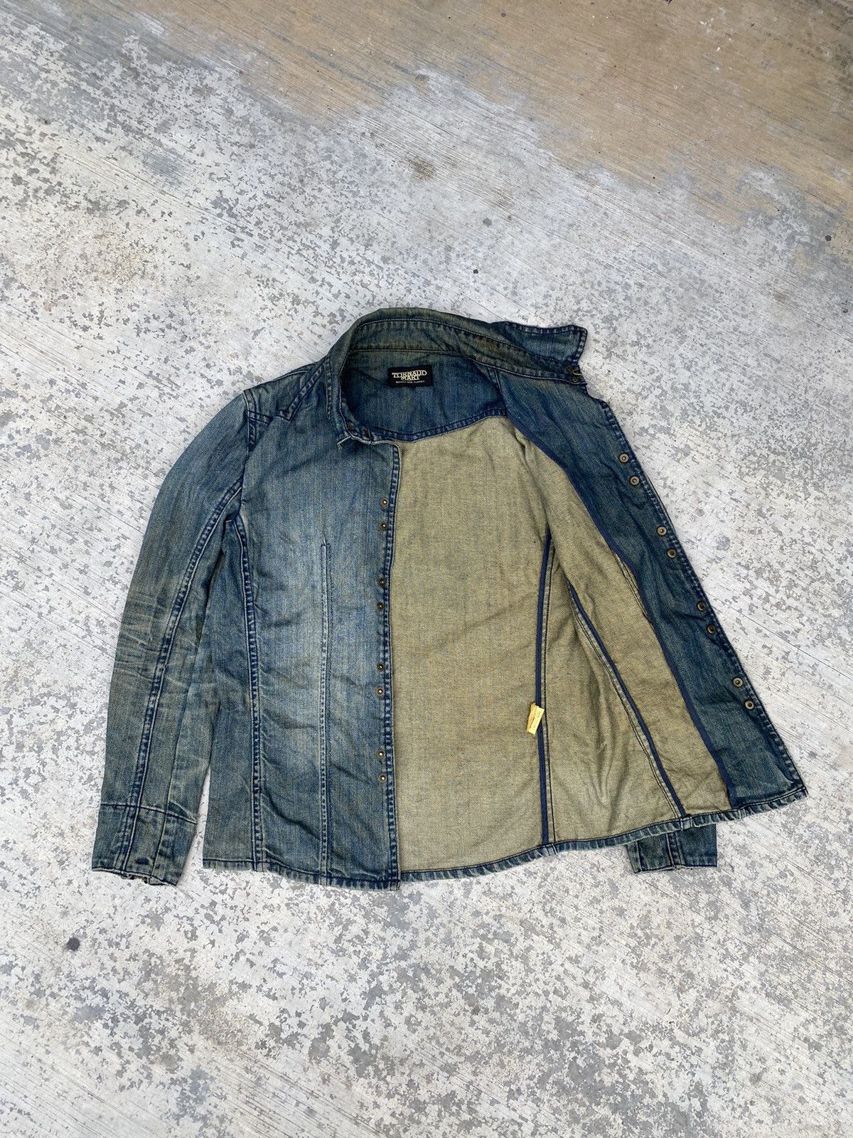 Tornado Mart Distressed Tornado Mart denim jacket Size M / US 6-8 / IT 42-44 - 3 Thumbnail