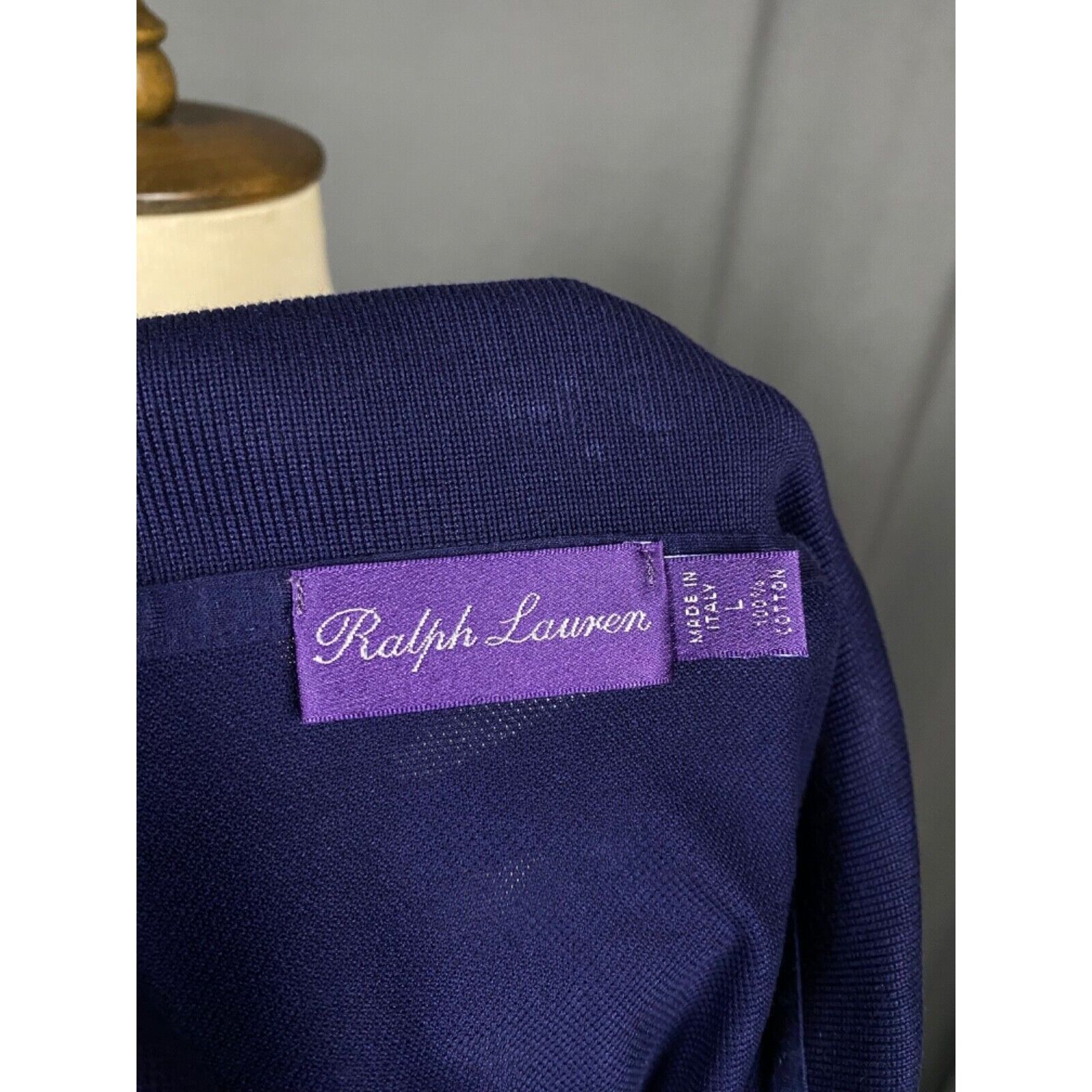 Ralph Lauren Purple Label MINT! Ralph Lauren Purple Lable Men's Blue Polo T-Shirt Size Size US L / EU 52-54 / 3 - 9 Thumbnail