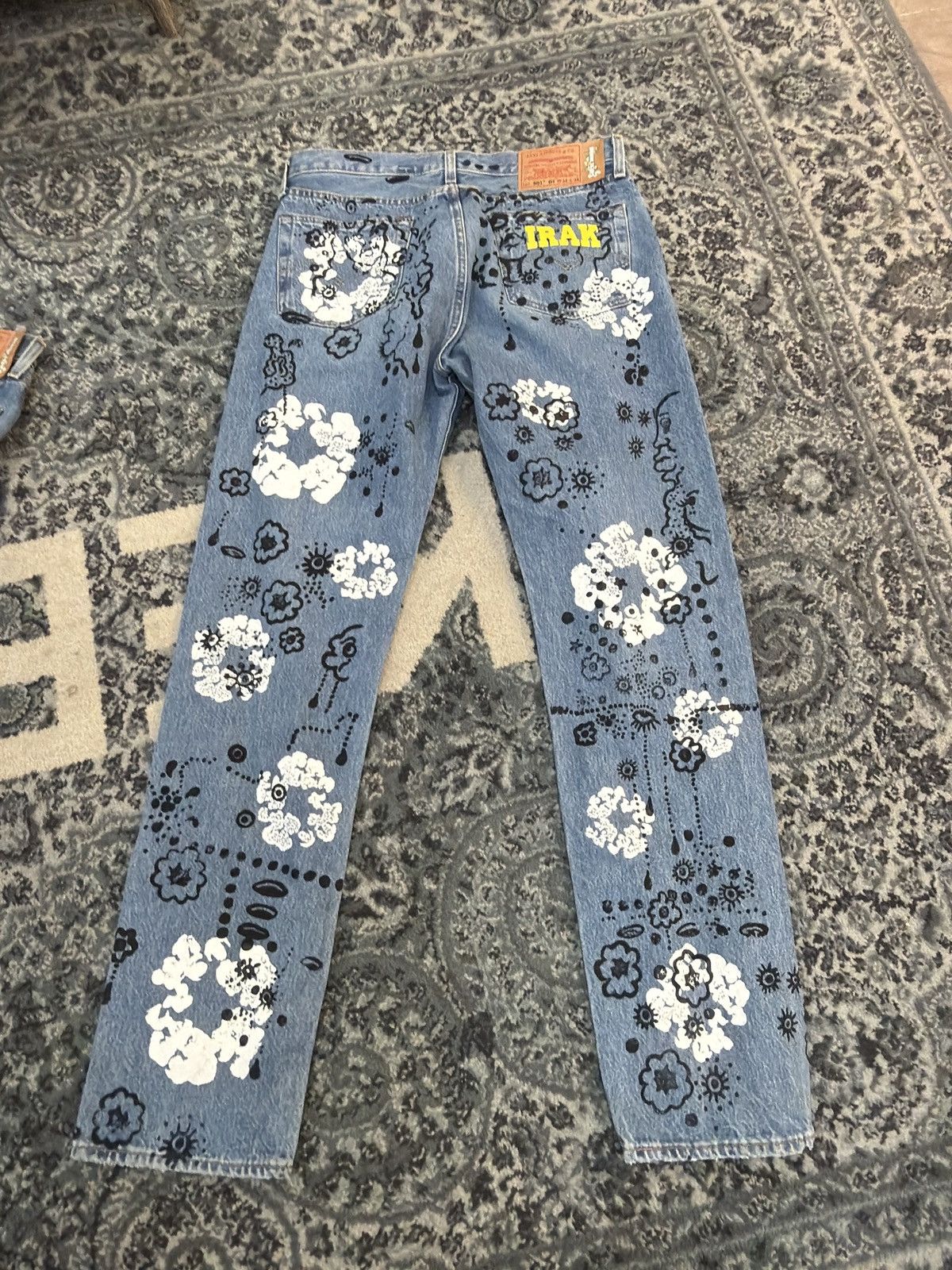 DENIM TEARS × IRAK Denim tears Irak denim jeans blue indigo Size US 34 / EU 50 - 2 Thumbnail