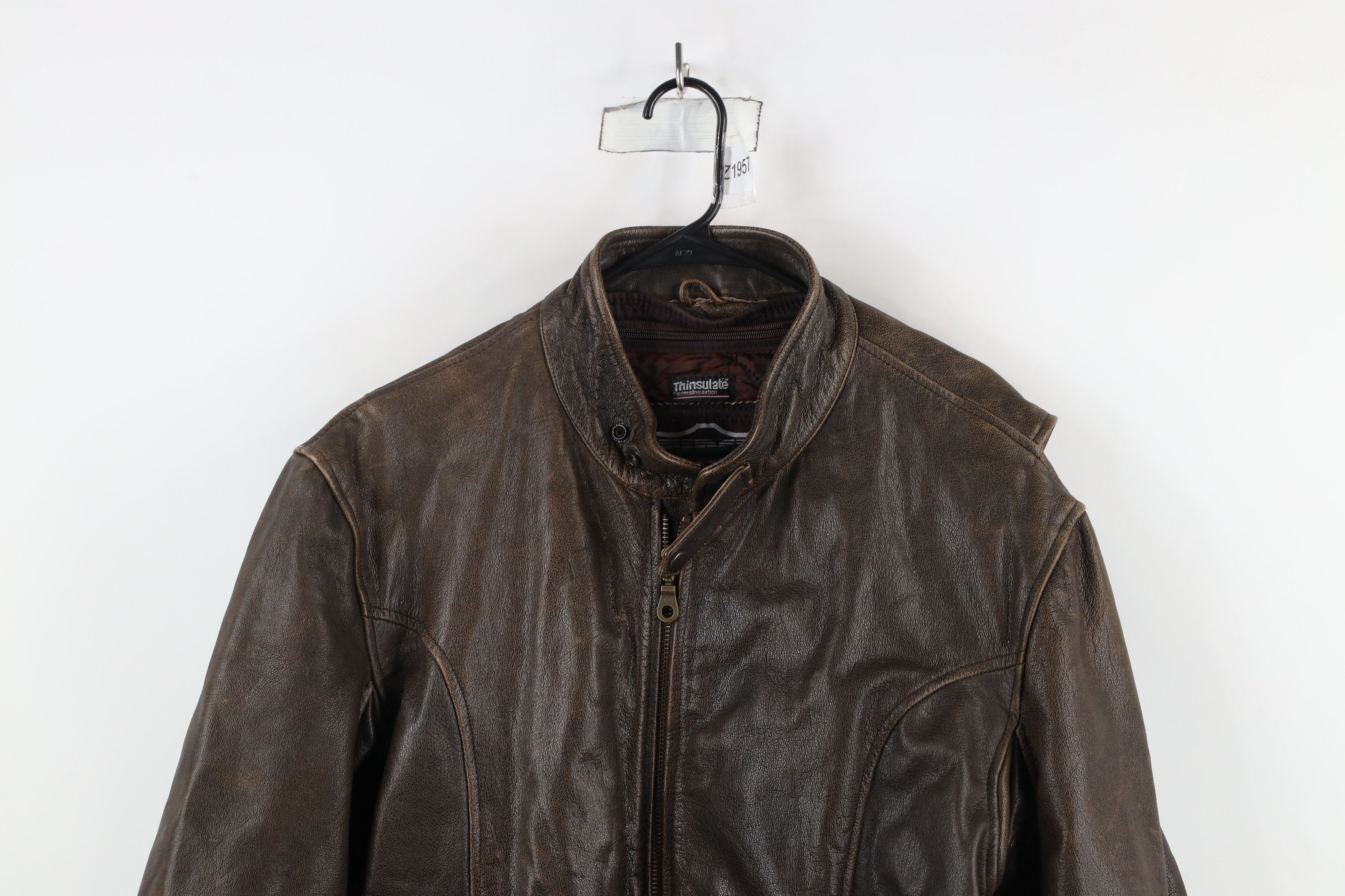 Vintage Vintage 90s Streetwear Motorcycle Riding Jacket Brown Size US XL / EU 56 / 4 - 2 Thumbnail