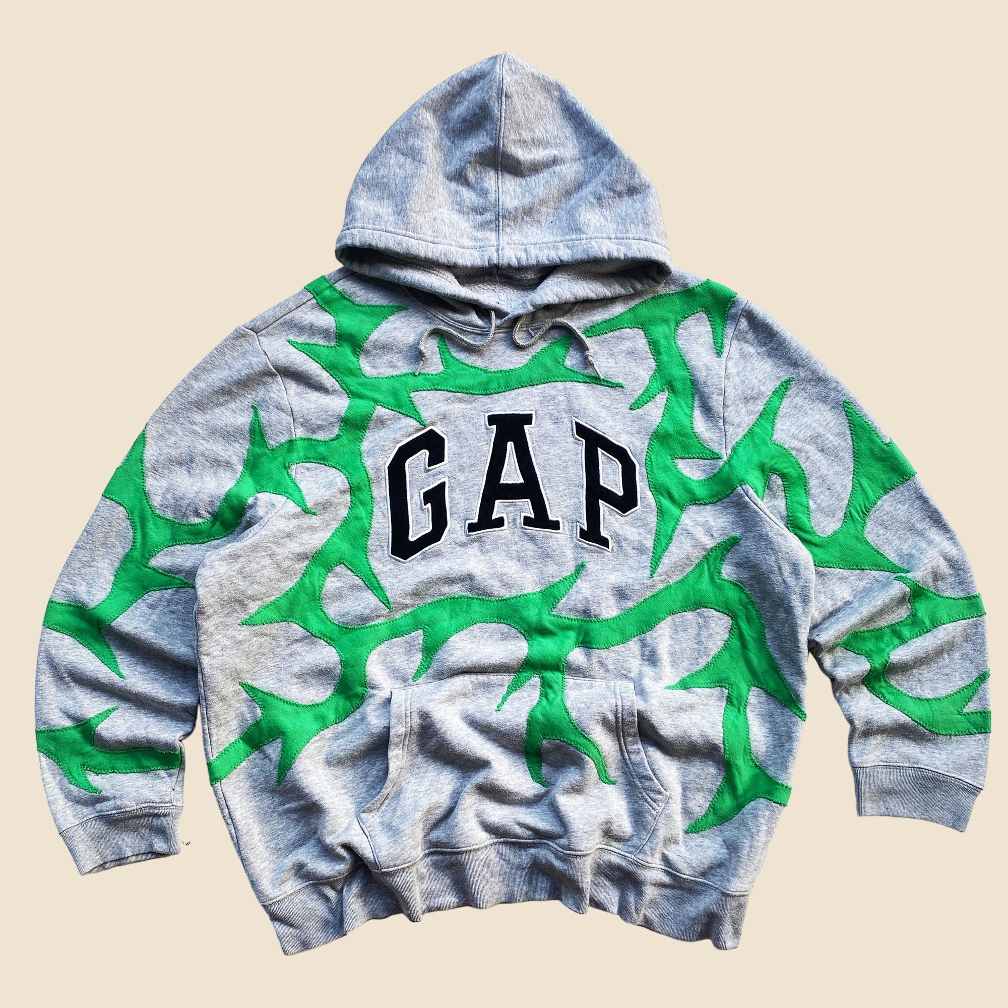 Gap × Handmade 1 OF 1 REWORKED GAP LEAF CUT & SEWN HOODIE SIZE XL/2XL Size US XL / EU 56 / 4 - 1 Thumbnail