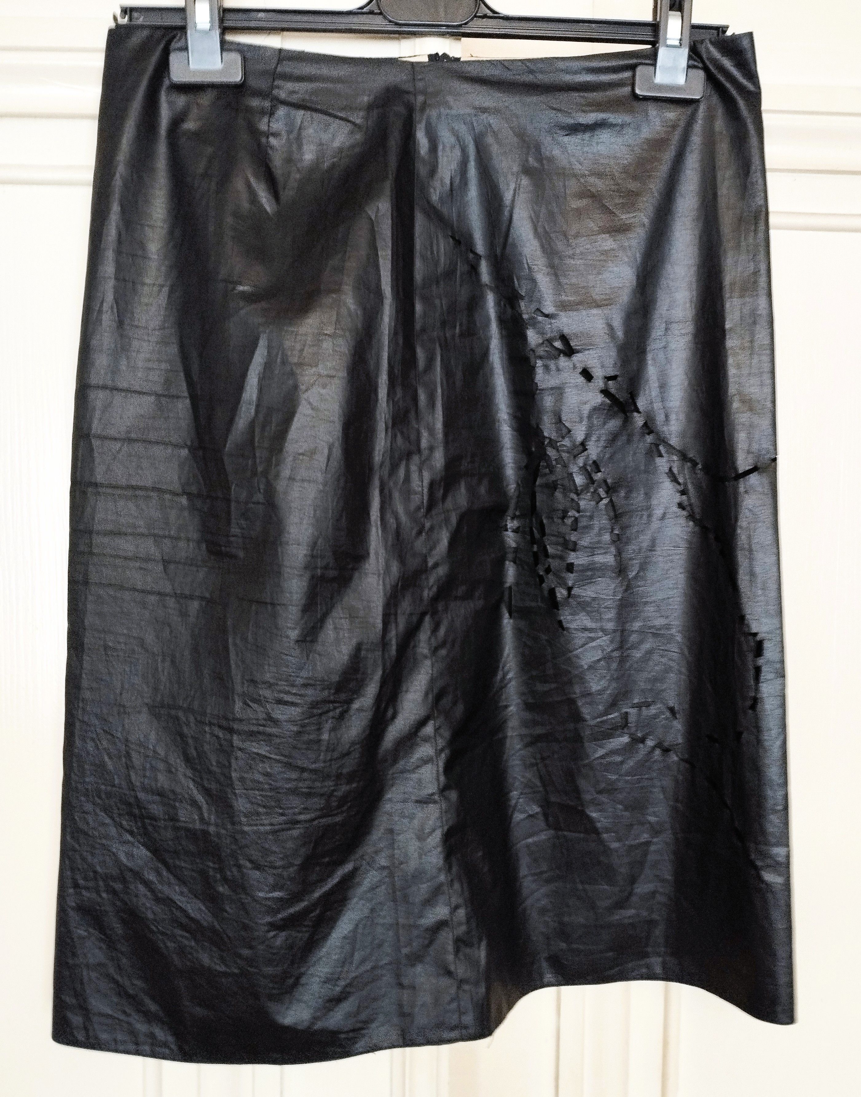 Barbara Bui Barbara Bui Jupe Mutine Glacis Wet Decoupes T S/M Size 27" / US 4 / IT 40 - 8 Thumbnail