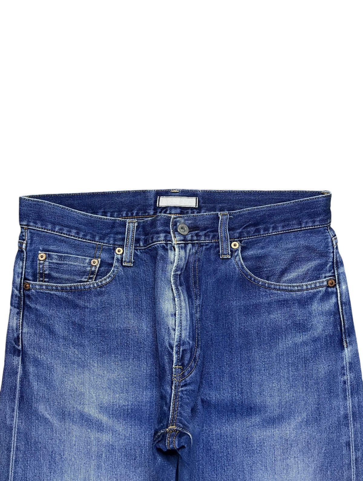 Japanese Brand × Uniqlo Vintage Japanese Uniqlo Selvedge Mud Wash Distressed Jeans Size US 33 - 5 Thumbnail