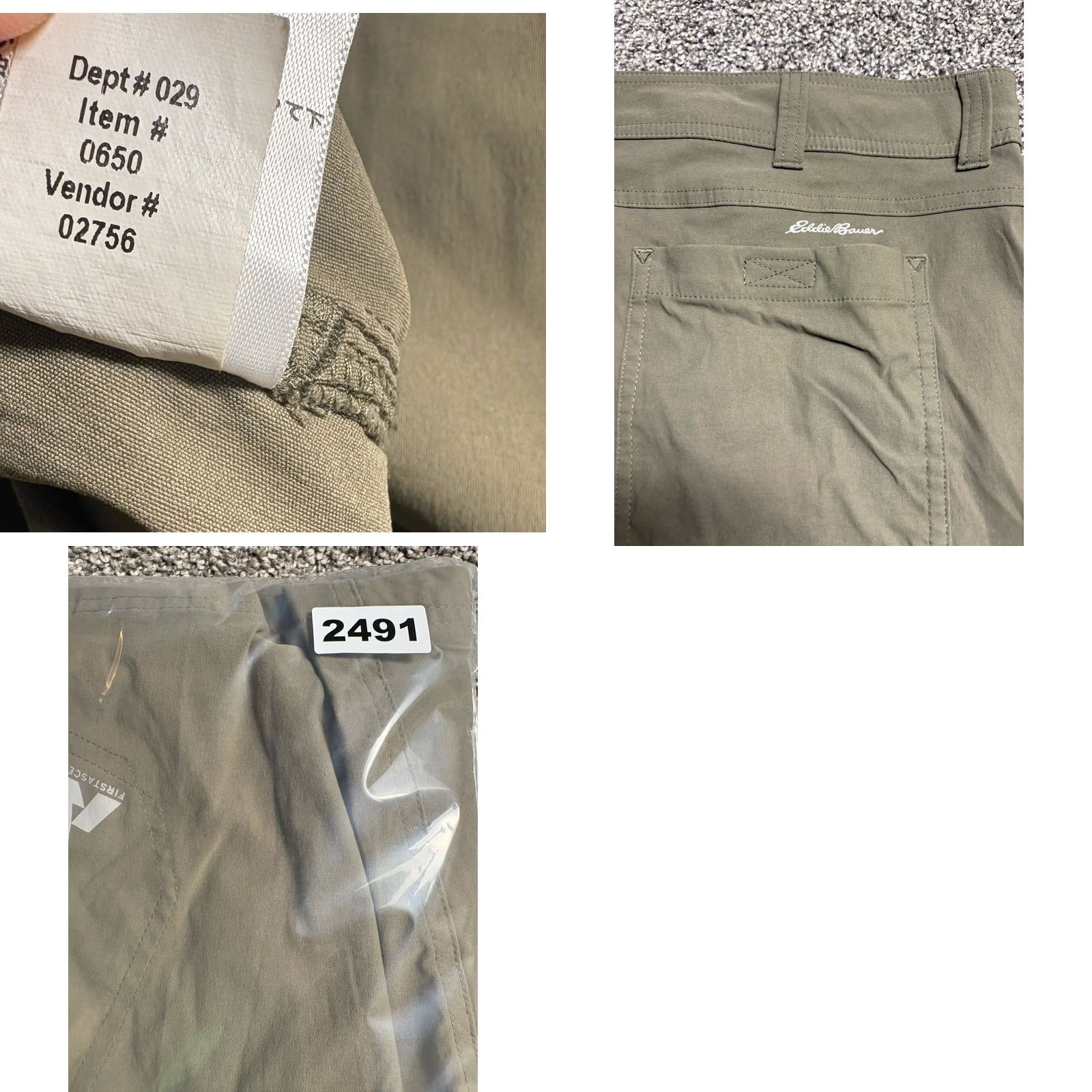 Eddie Bauer Eddie Bauer Cargo Shorts Mens 38 Green Nylon Spandex Quick Dry First Ascent Size US 38 / EU 54 - 9 Thumbnail