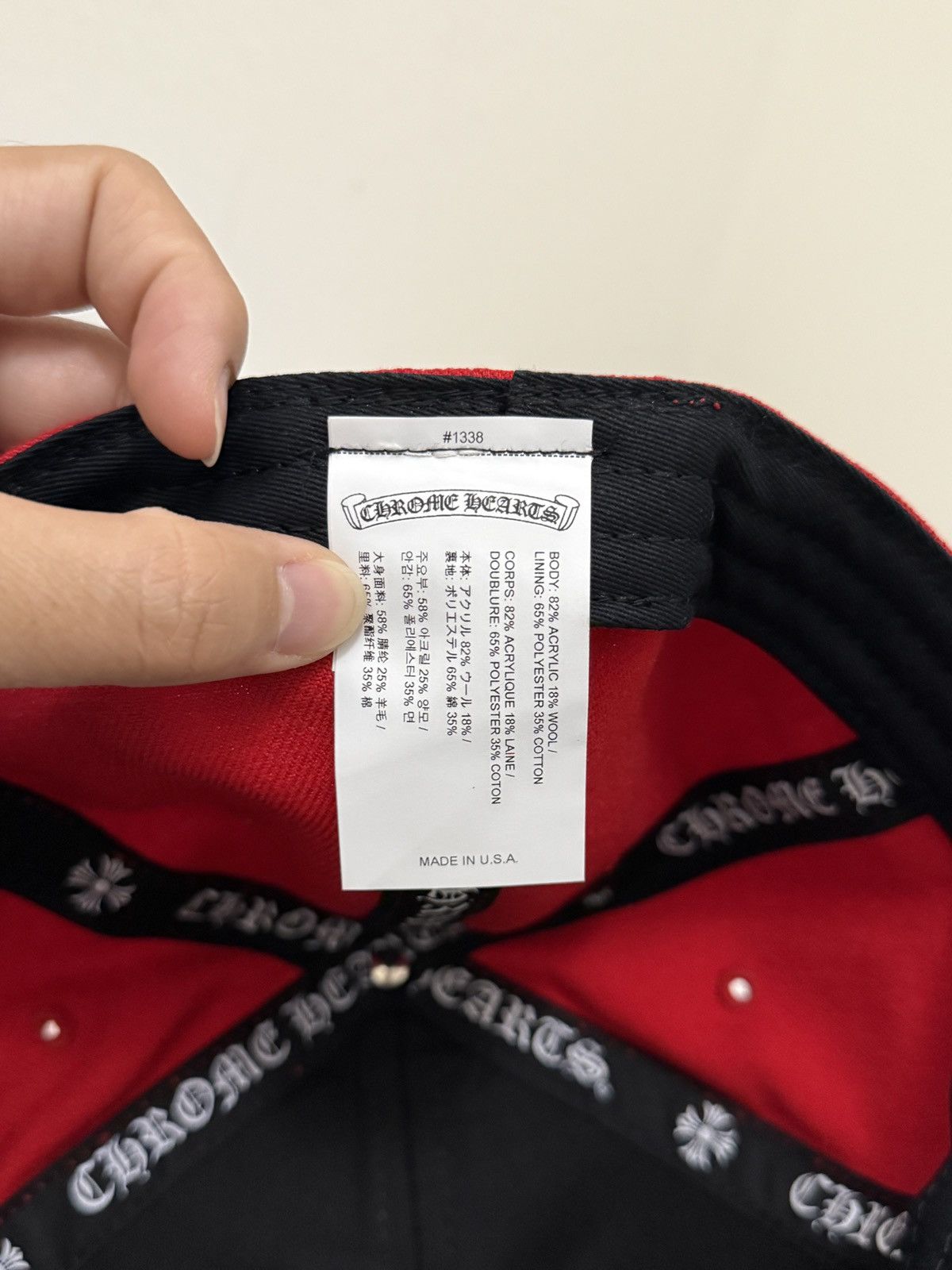 Chrome Hearts ChromeHearts Baseball Heart Snapback Red Size ONE SIZE - 6 Thumbnail
