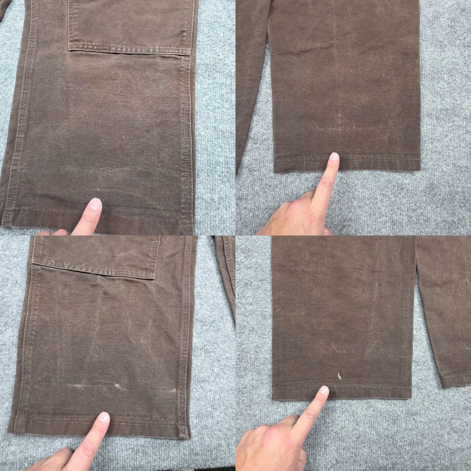 Carhartt Carhartt Pants Men 40 x 29.5 Brown Distress Double Knee Canvas Straight Fit Regular 5-Pocket Workwear Casual Carhartt B136 Size US 40 / EU 56 - 8 Thumbnail