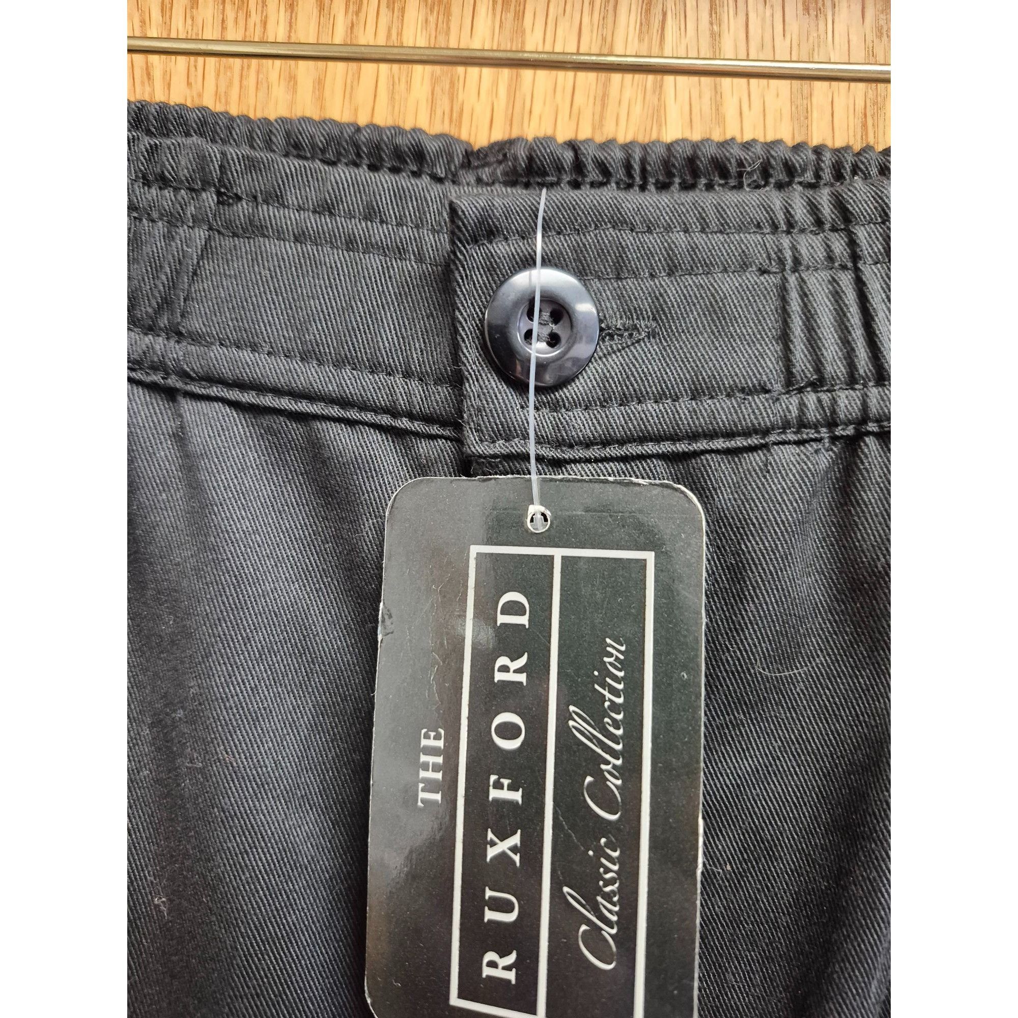 Other The Ruxford Classic Collection Mens Black Elastic Waist Trou Size ONE SIZE - 4 Thumbnail