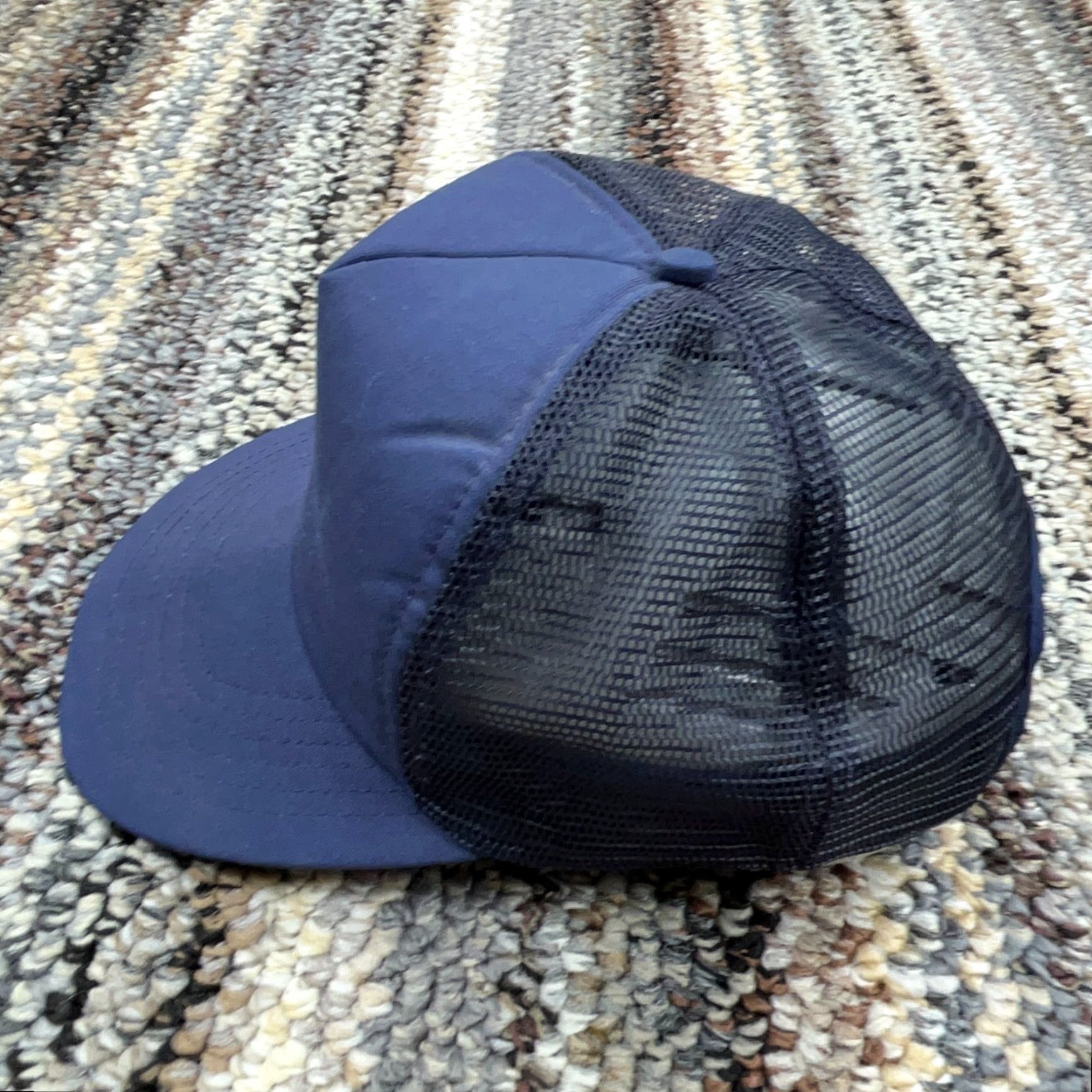 Vintage Vintage McDonald's Trucker Hat Cap Blue 80s 90s Made In USA Snapback Cosplay Hat Mens Adjustable Blue 80s 90s Logo Advertising Stripe? Size ONE SIZE - 3 Thumbnail