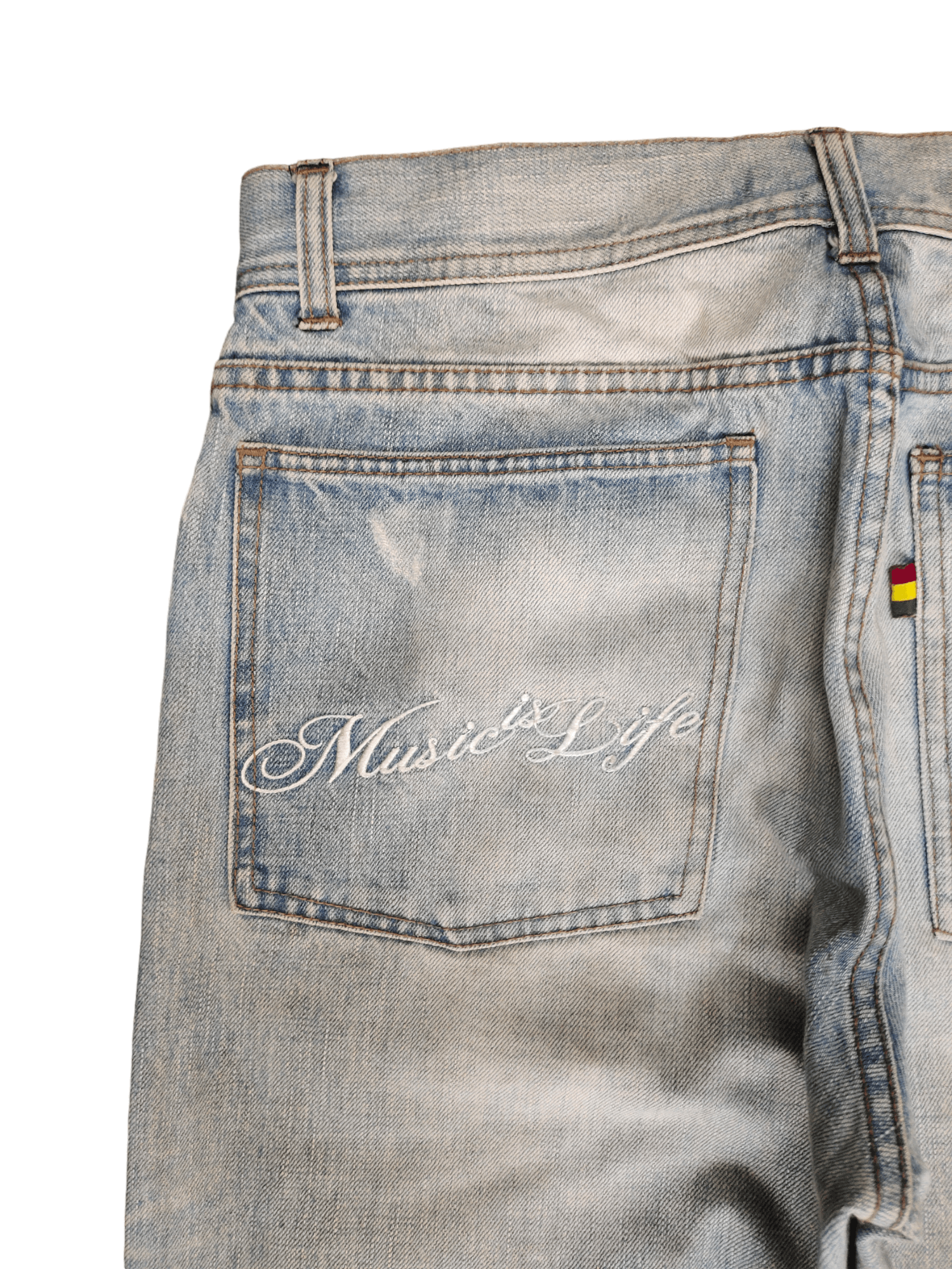 Comme des Garcons × Undercover Nesta Brand Distress Faded Clawmark Jeans Undercover Style Size US 32 / EU 48 - 4 Thumbnail