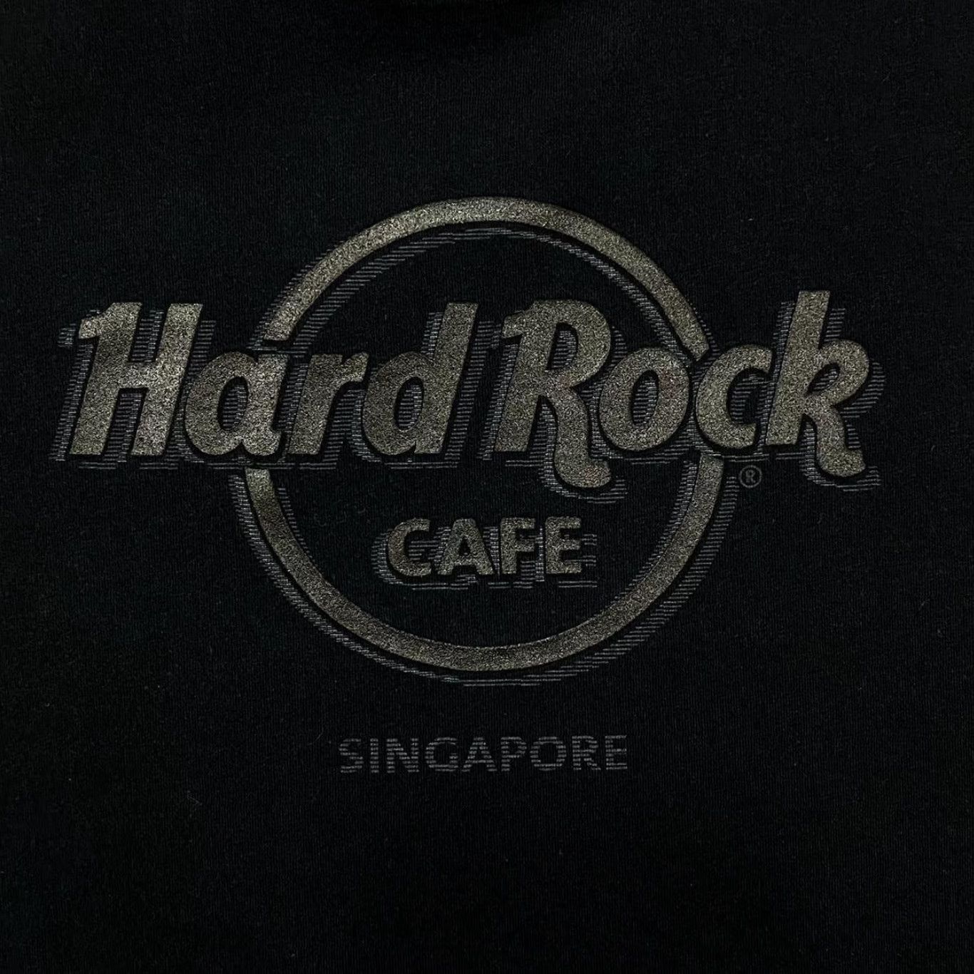 Hard Rock Cafe Hard Rock Cafe Singapore Souvenir Spellout Graphic Black T-Shirt XL Mens Short Sleeve Crew Neck Graphic Print Size US XL / EU 56 / 4 - 4 Thumbnail