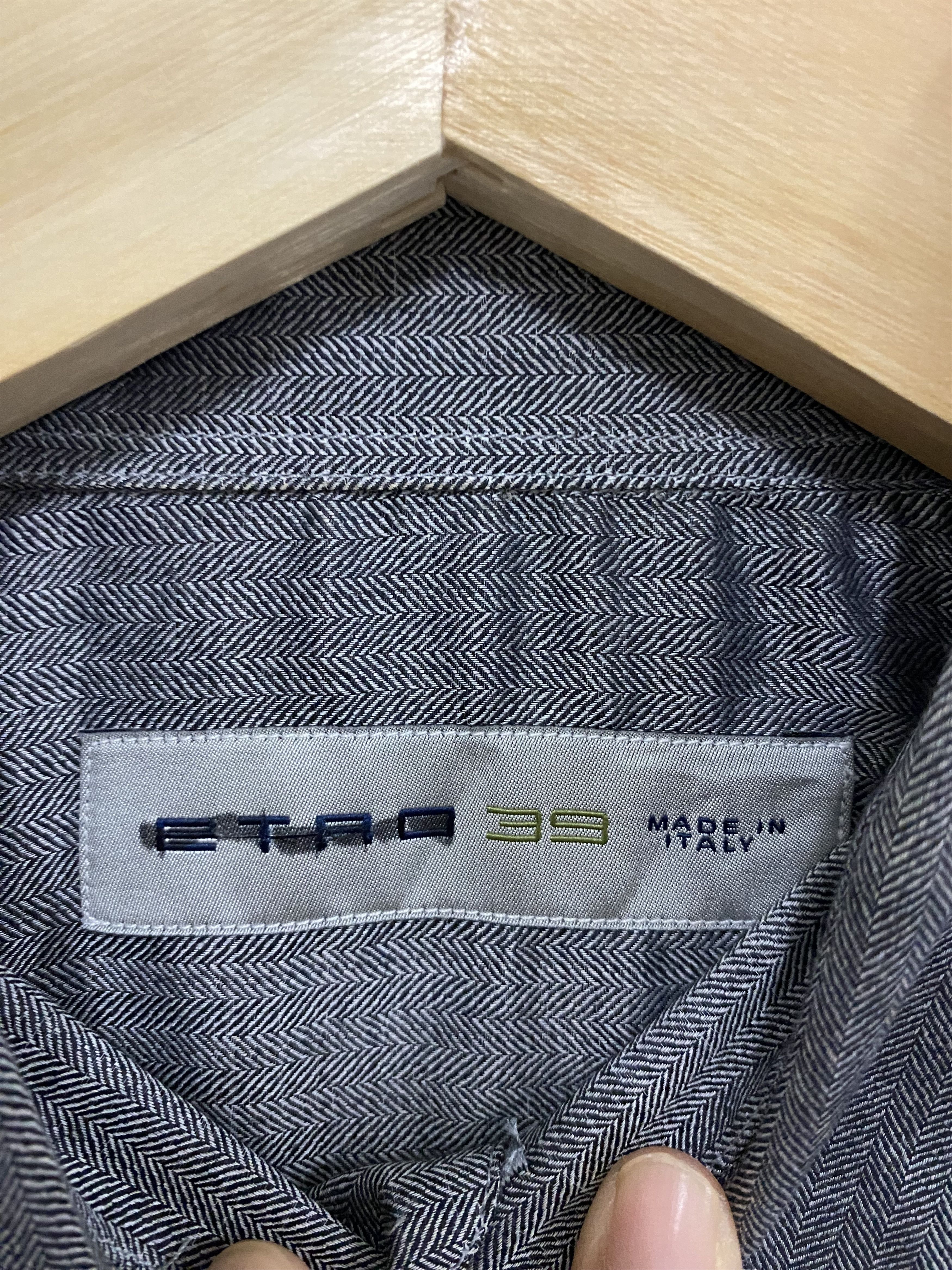 Etro Etro 39 Super Thin Button Up Made in Italy Size US M / EU 48-50 / 2 - 3 Thumbnail