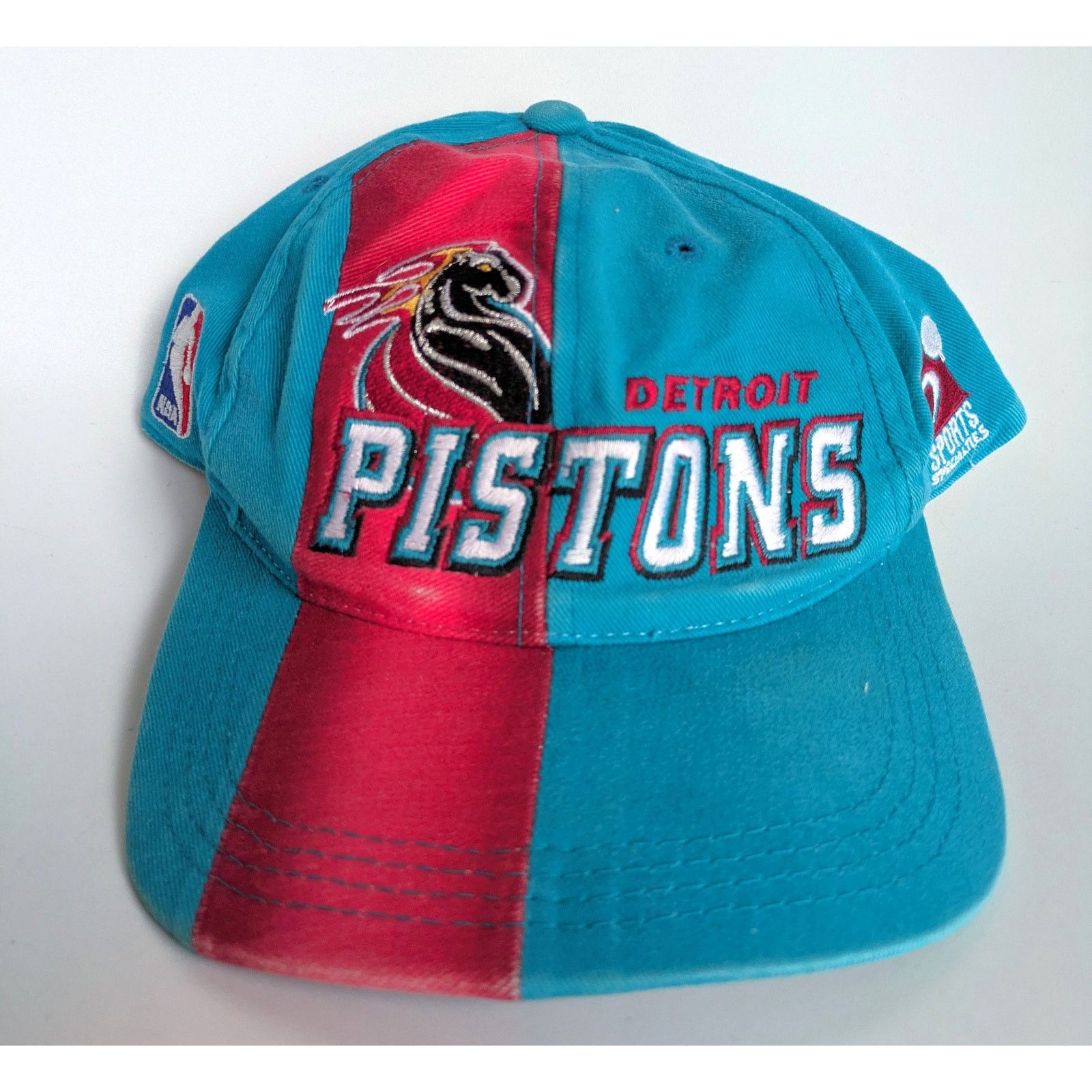NBA × Sports Specialties Detroit Pistons 1997 Draft SPORTS snapback teal red NBA vtg Size ONE SIZE - 1 Thumbnail