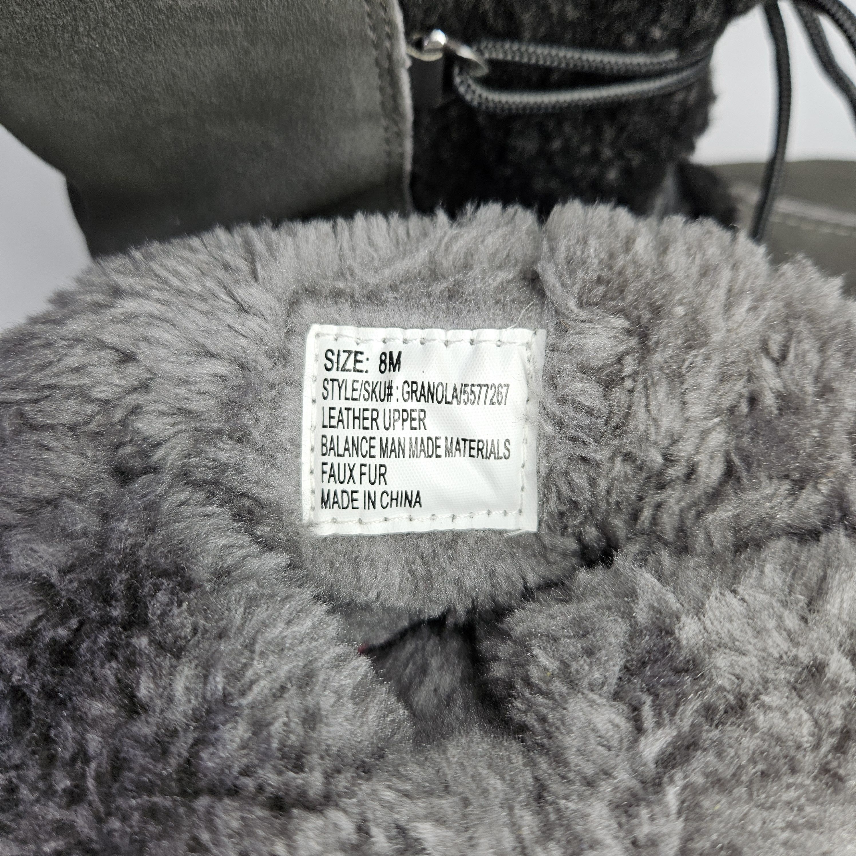 Other Sporto Size 8 Booties Grey Suede Leather Faux Sherpa Lined Size US 8 / IT 38 - 11 Thumbnail