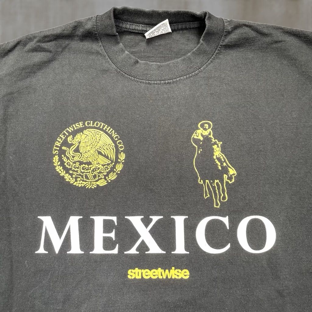 Ralph Lauren VINTAGE Streetwise Shirt Men’s L Black Narco Polo Chicano Streetwear Ralph Lauren Parody Graphic Tee Mens Size US L / EU 52-54 / 3 - 1 Thumbnail